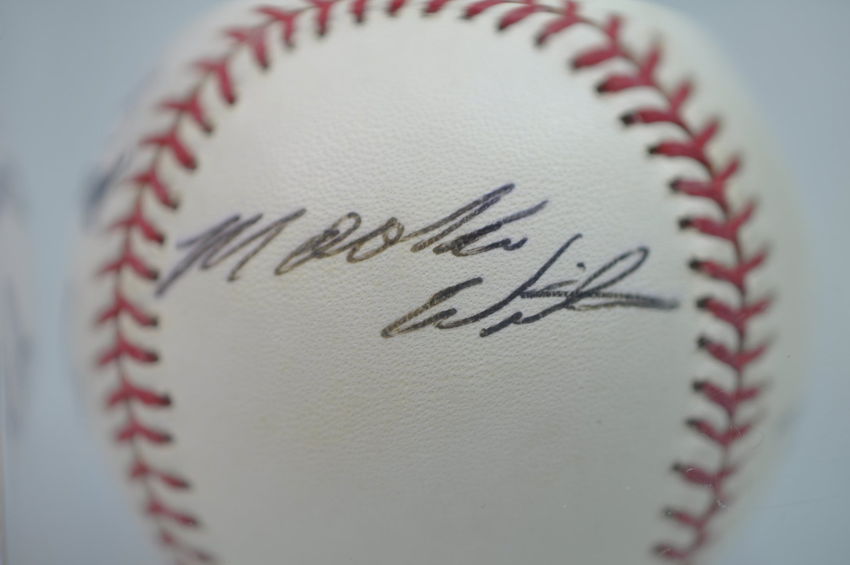 Robert Dickey & David Wright Signed Baseball