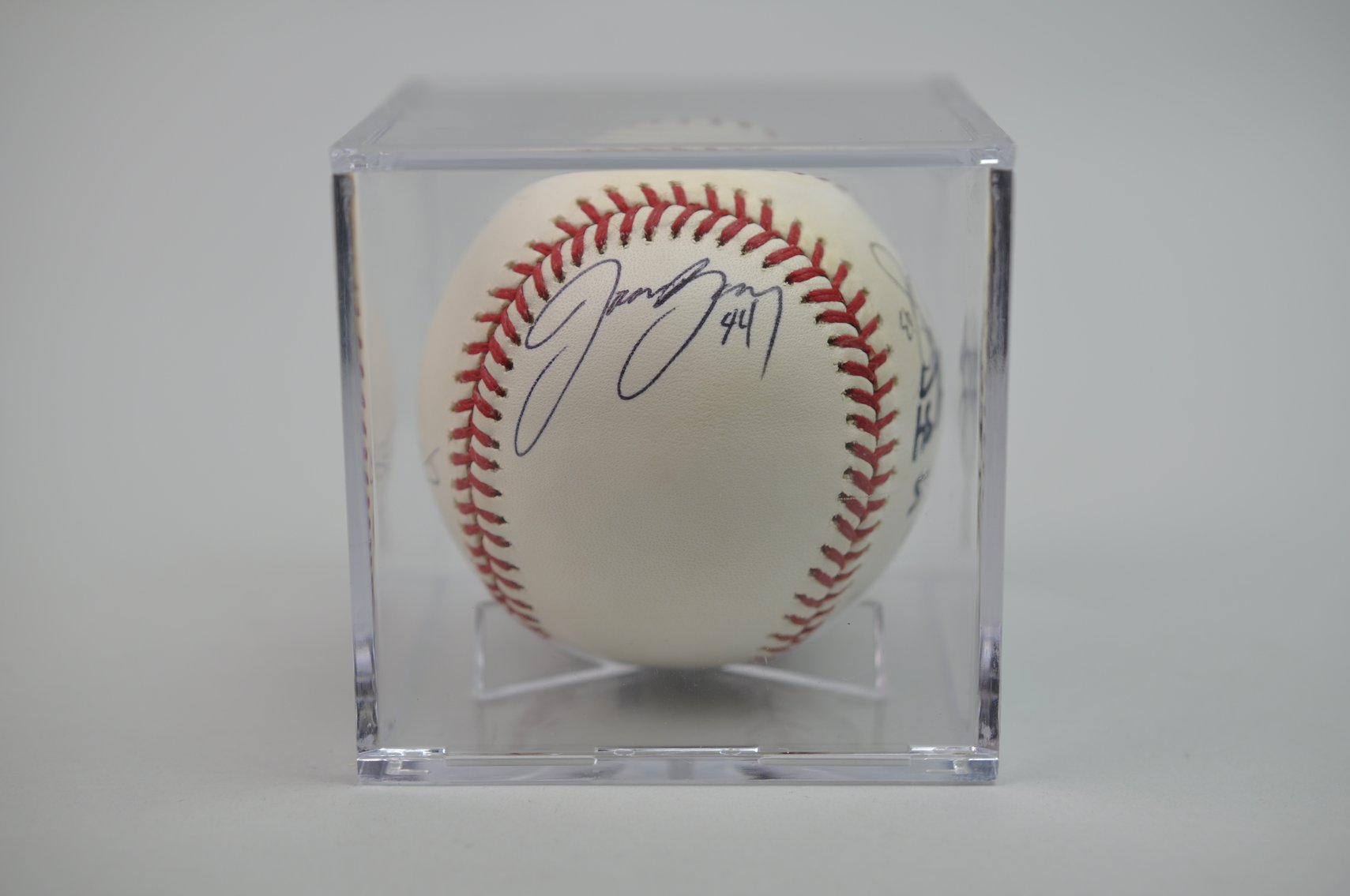 Robert Dickey & David Wright Signed Baseball