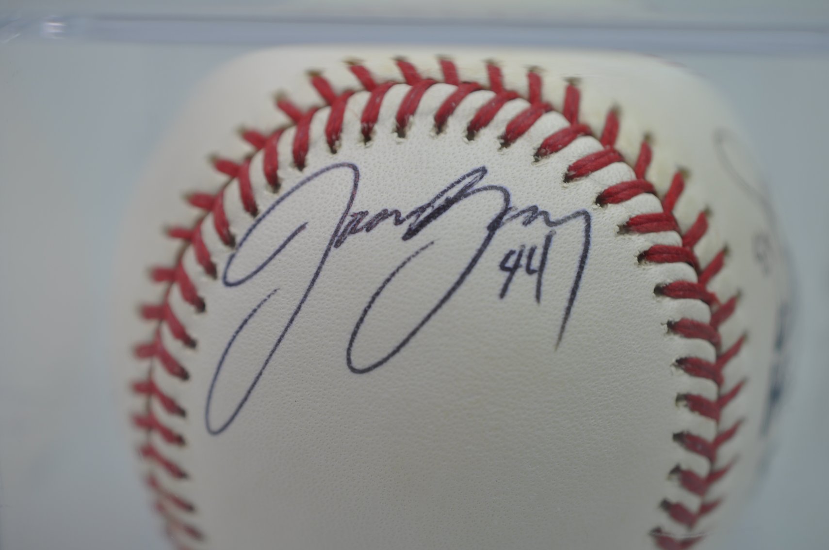 Robert Dickey & David Wright Signed Baseball