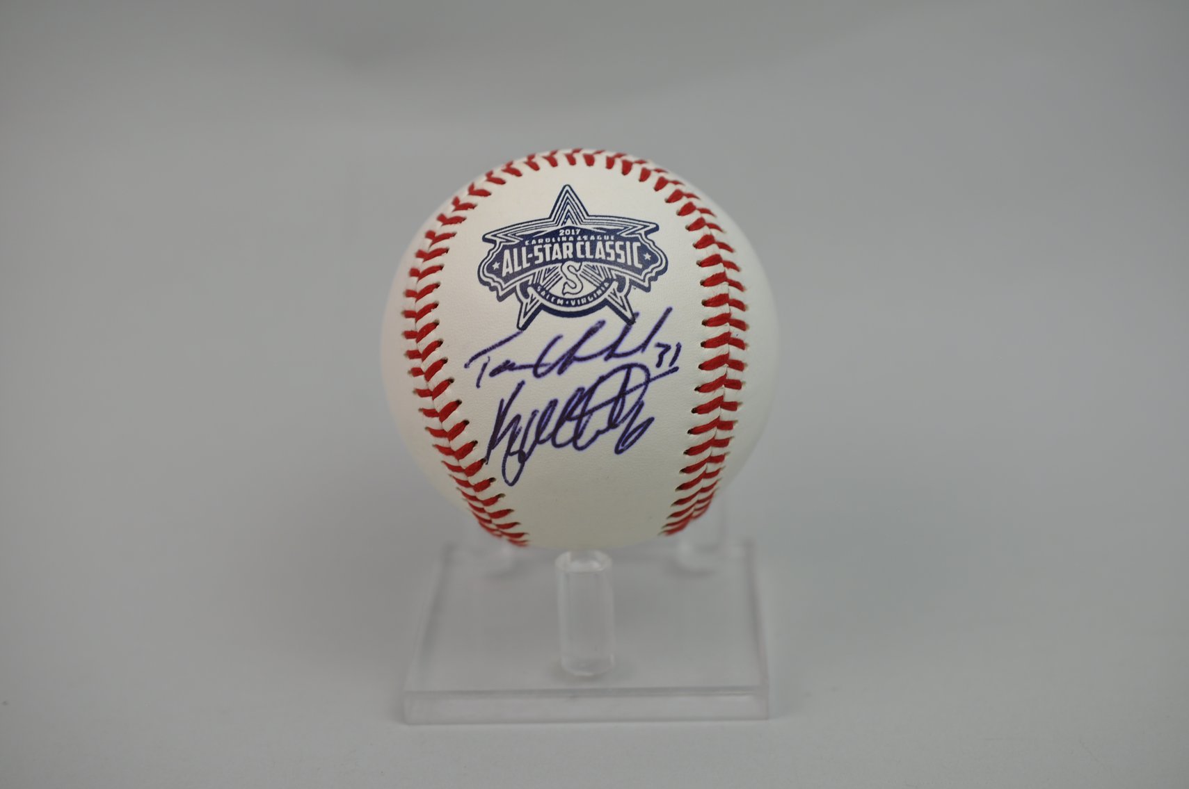 2017 Carolina League All-Stars Signed Baseball