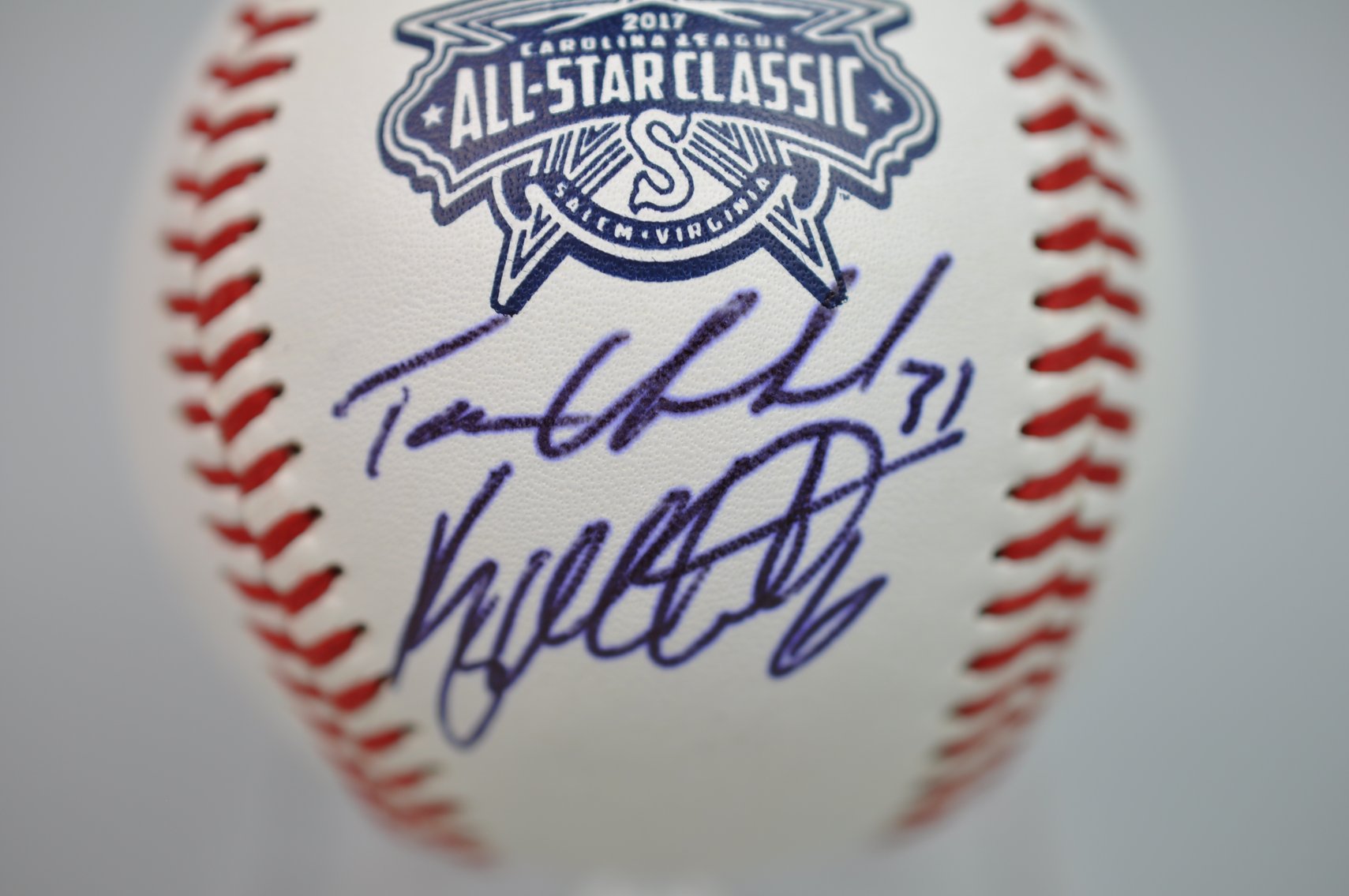 2017 Carolina League All-Stars Signed Baseball