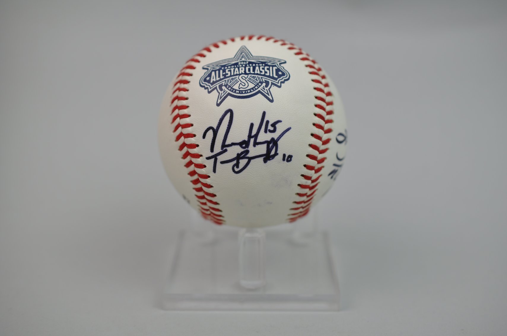 2017 Carolina League All-Stars Signed Baseball