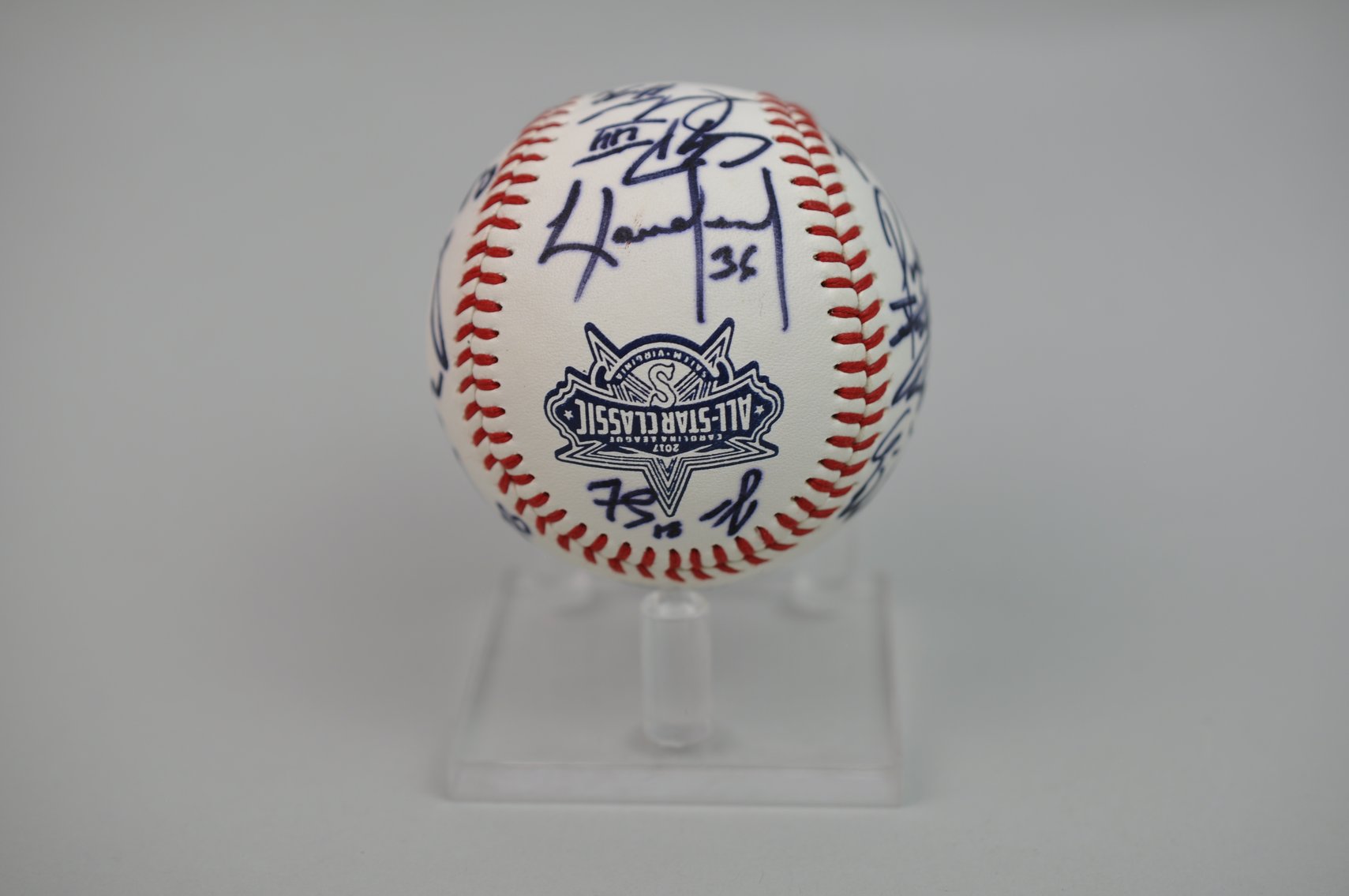 2017 Carolina League All-Stars Signed Baseball