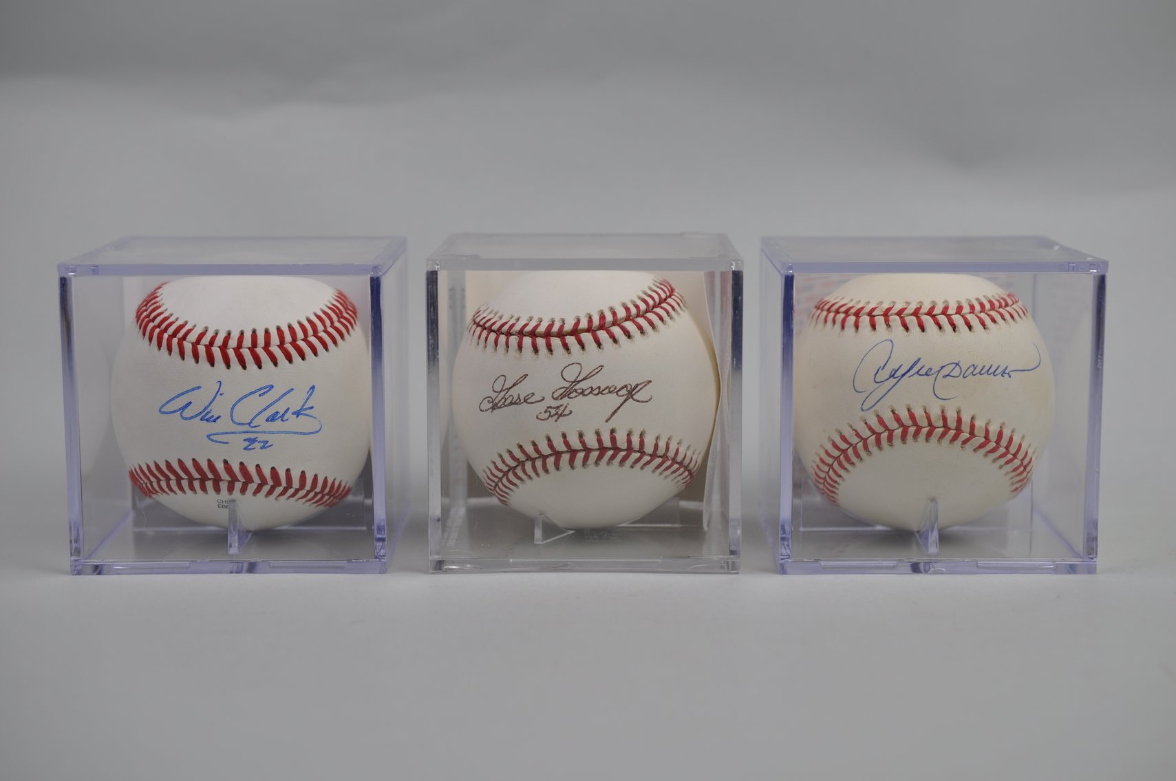 Baseballs Signed by Stars of Free Agency Era