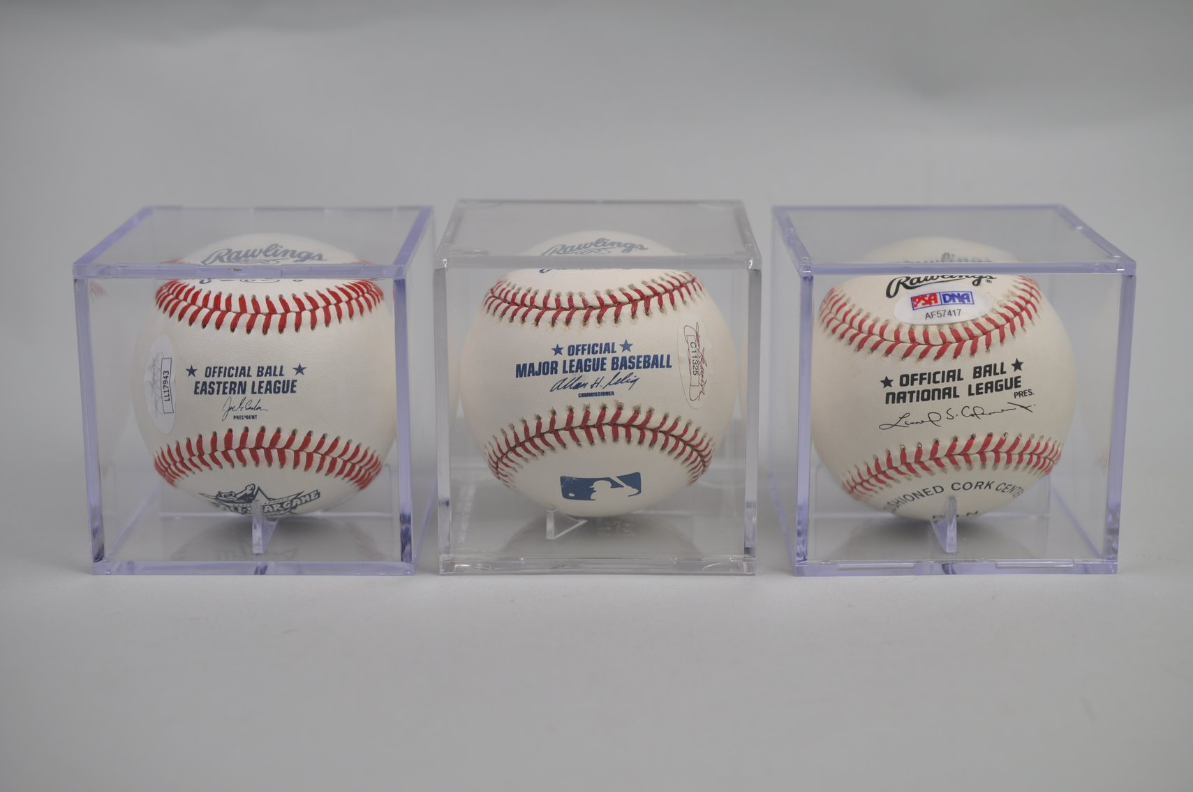 Baseballs Signed by Stars of Free Agency Era