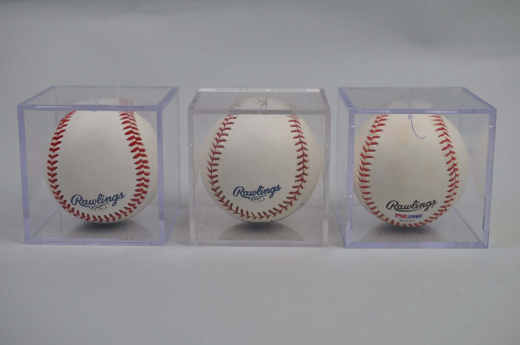 Baseballs Signed by Stars of Free Agency Era