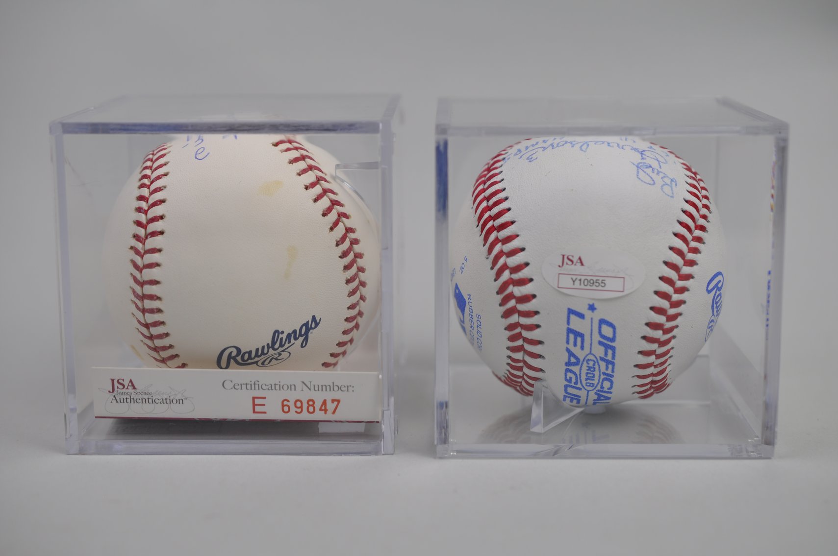 Baseballs Signed by Stars of Second Dead ball Era
