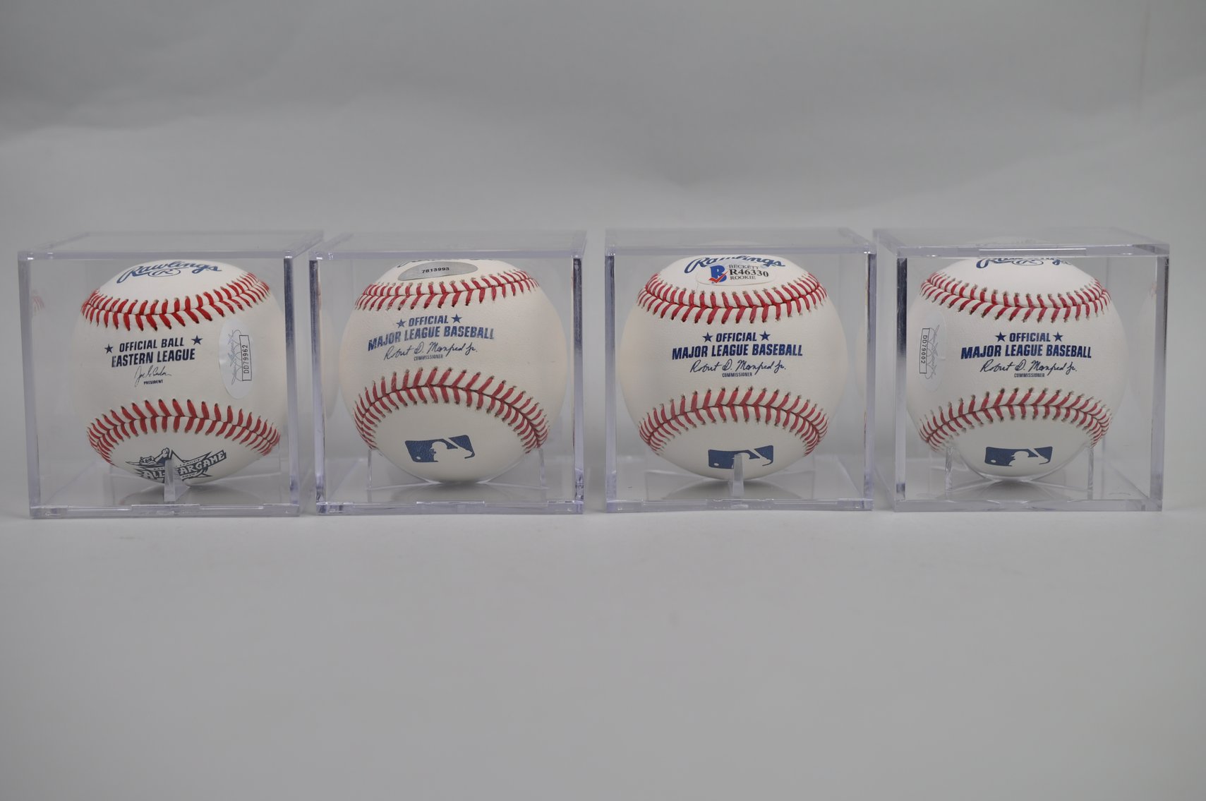 Baseballs Signed by Stars of the Analytics Era