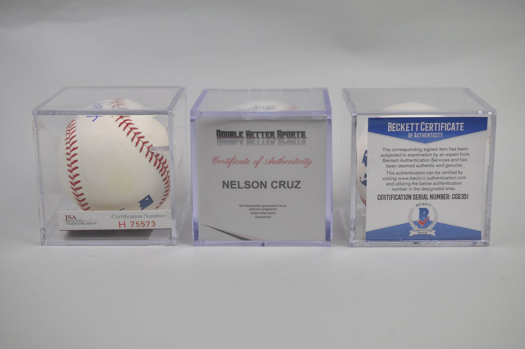 Baseballs Signed by Stars of the Stat Cast Era