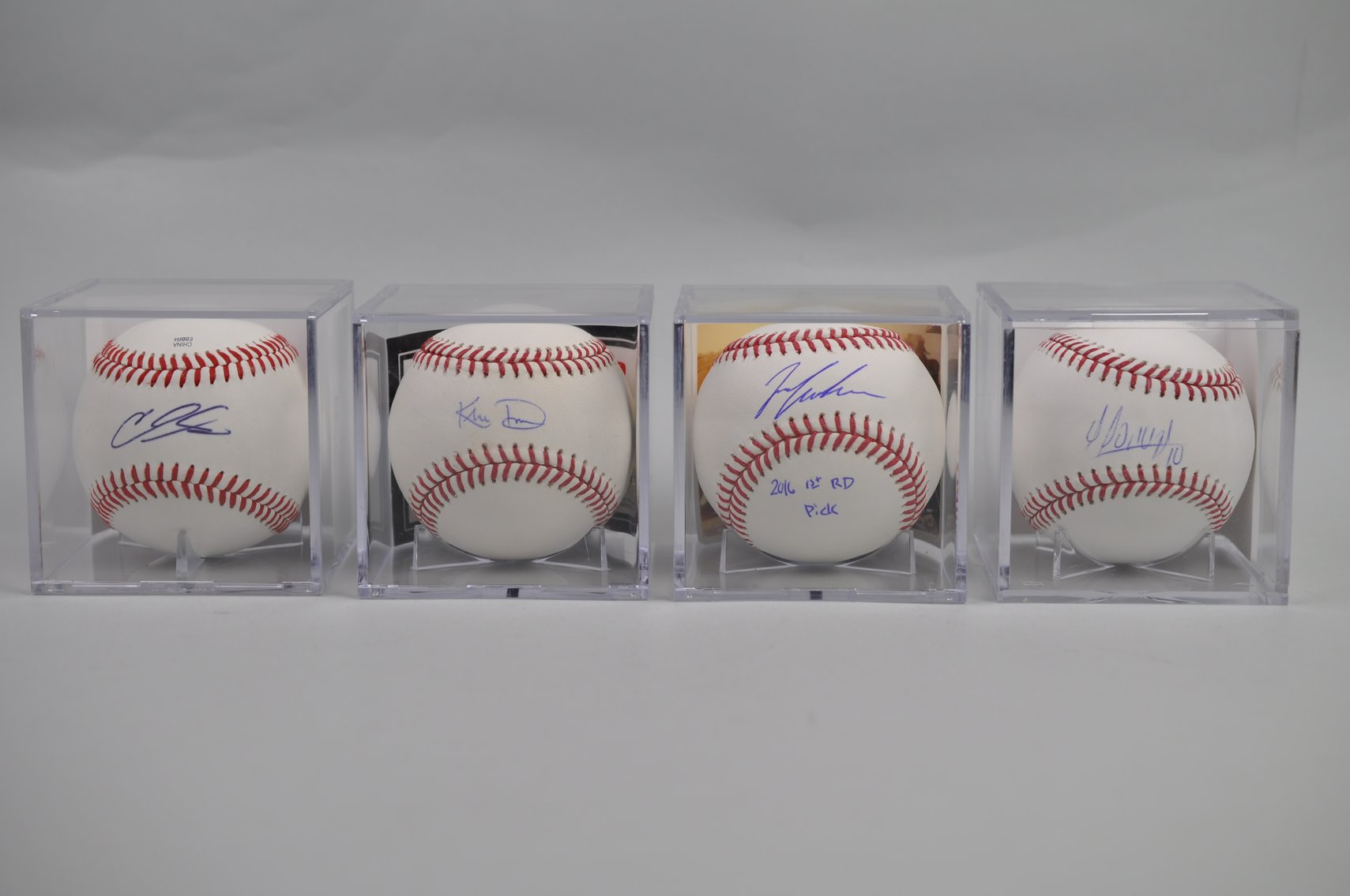 Baseballs Signed by Stars of the Analytics Era