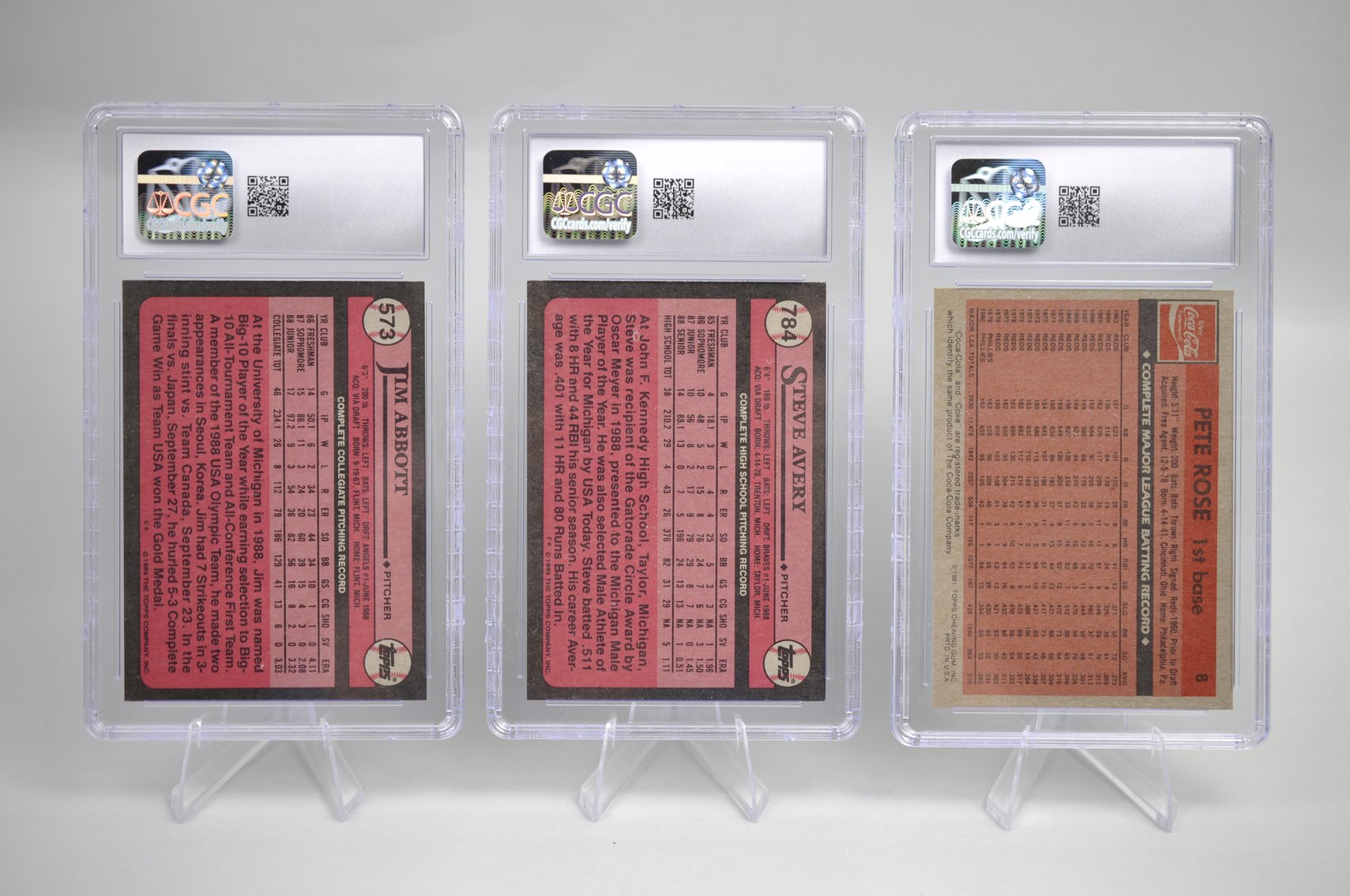 1980's MLB Stars Graded Cards Collection
