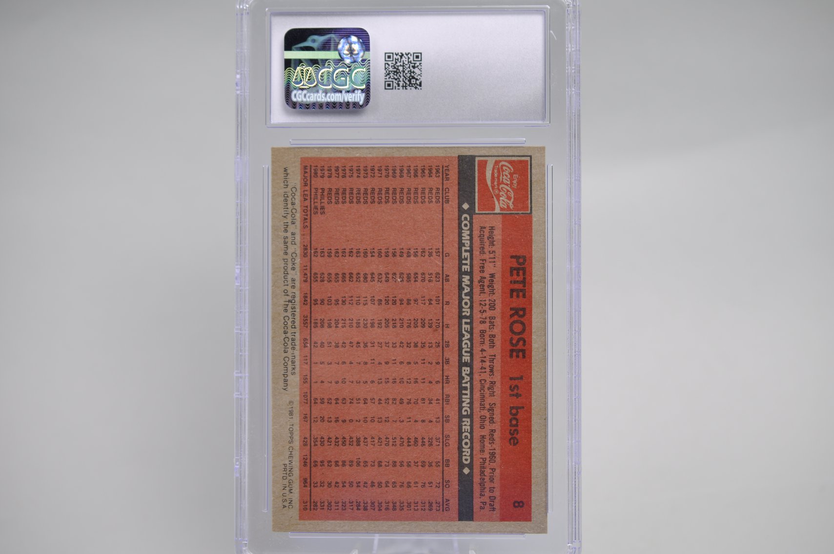 1980's MLB Stars Graded Cards Collection