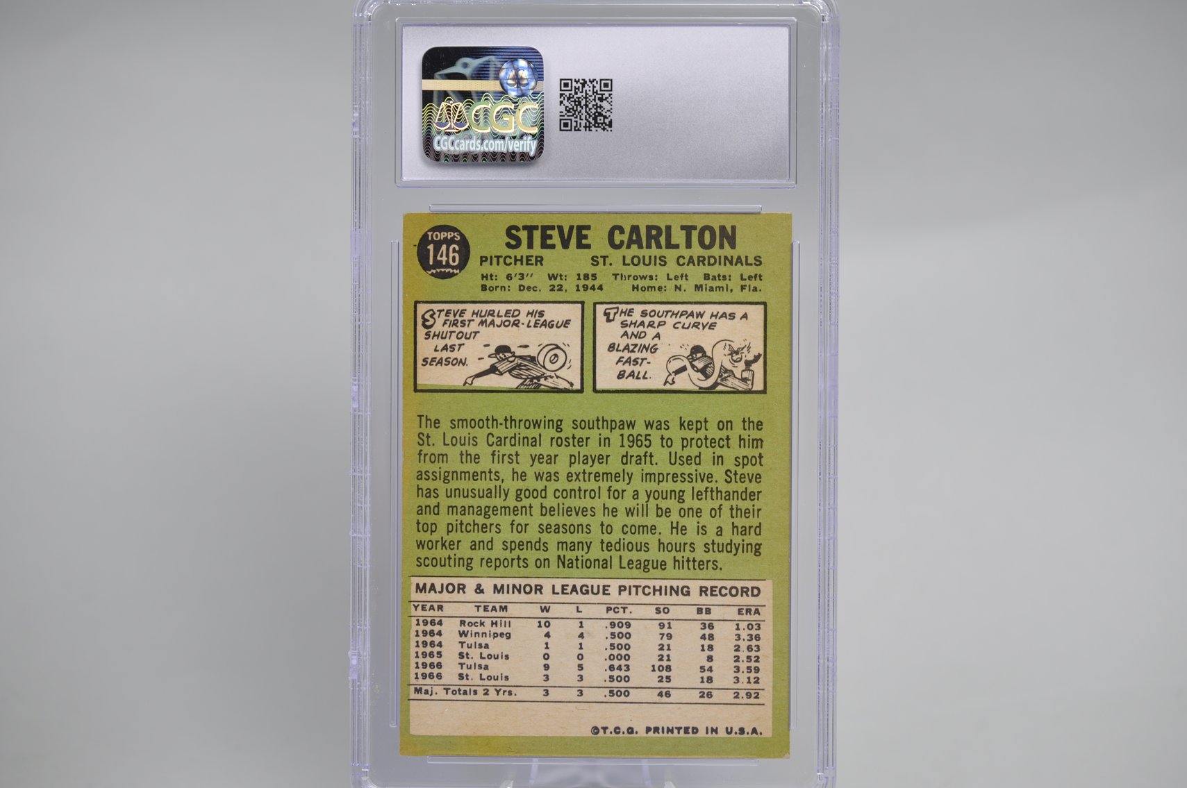 Graded Rickey Henderson & Steve Carlton Cards