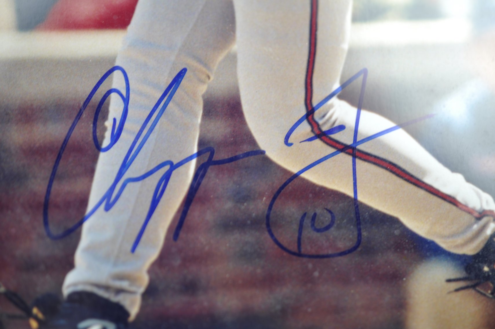 Chipper Jones Auto Photo & Ltd Bobblehead