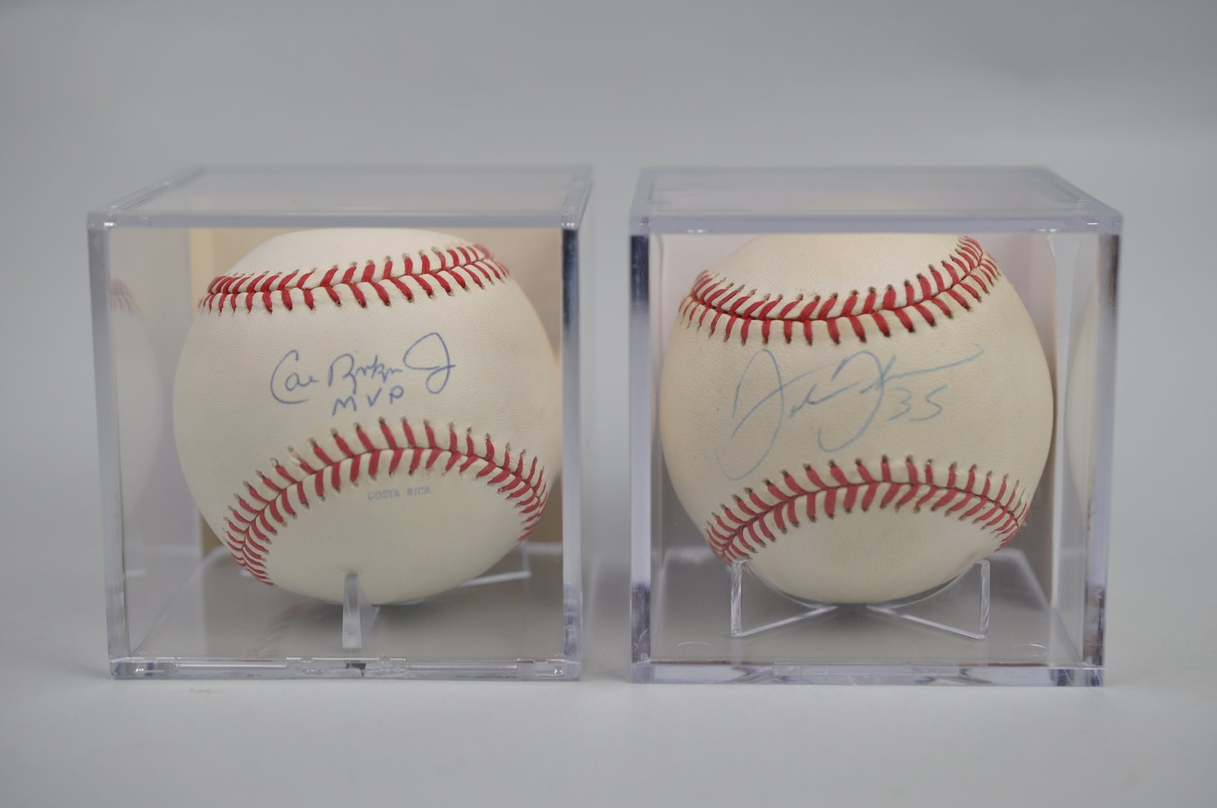 HOF Ripken & Thomas Inscribed Baseballs