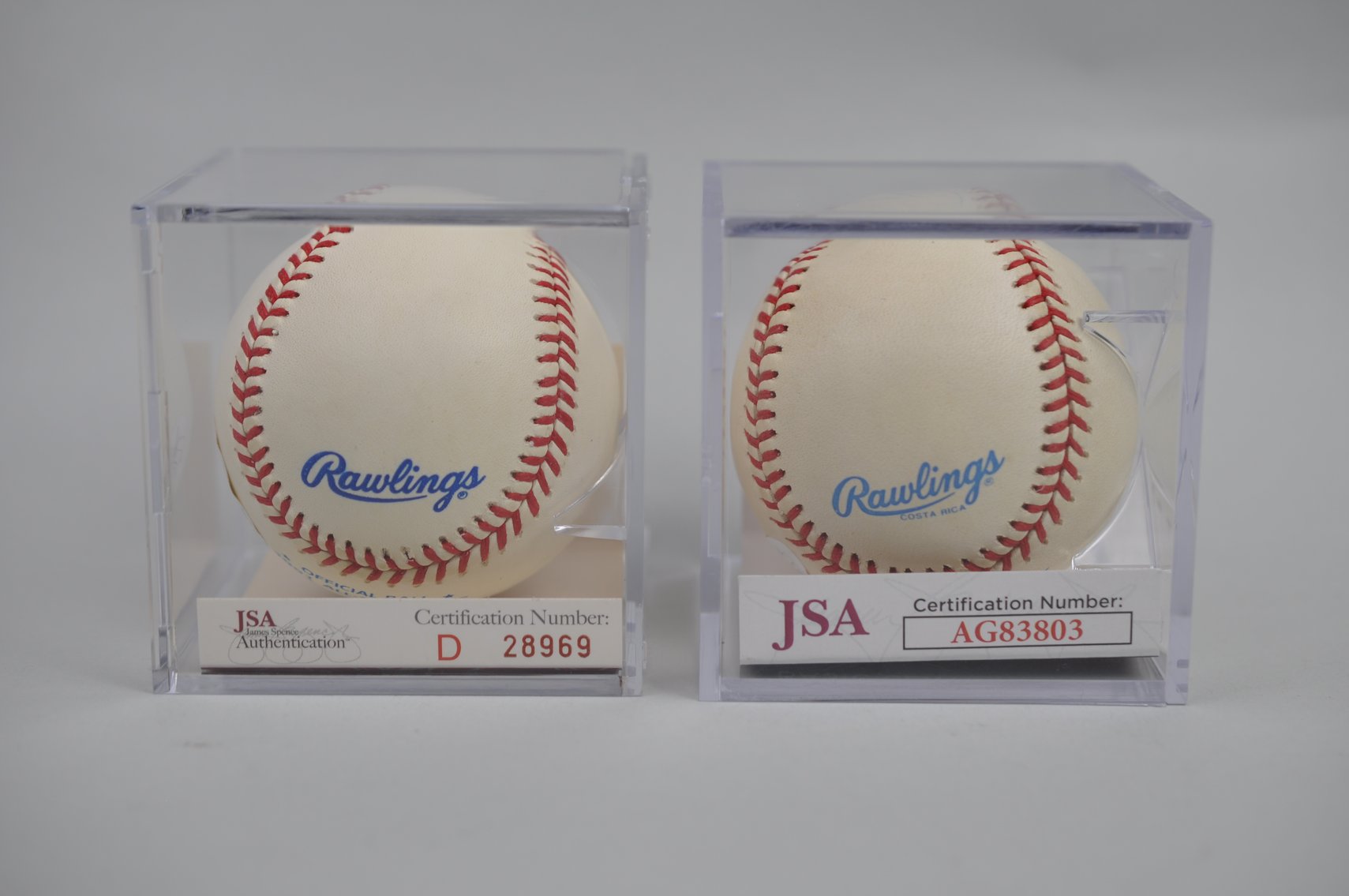 HOF Ripken & Thomas Inscribed Baseballs