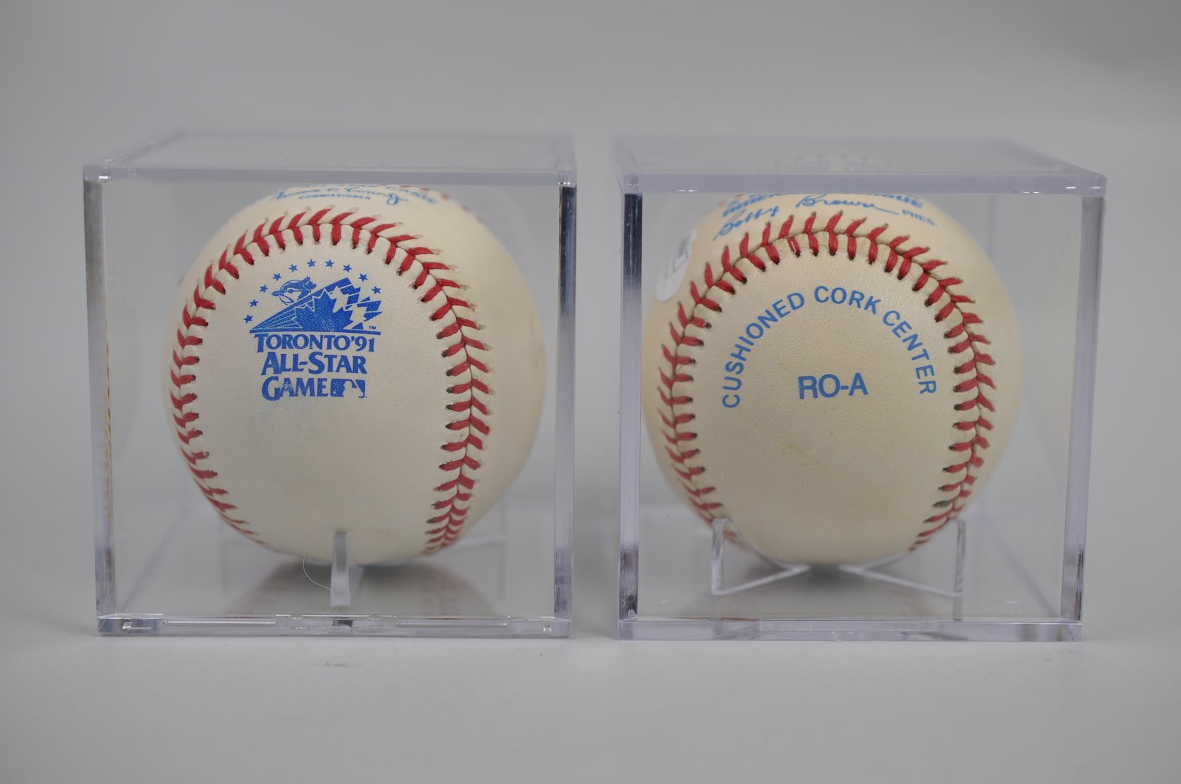 HOF Ripken & Thomas Inscribed Baseballs