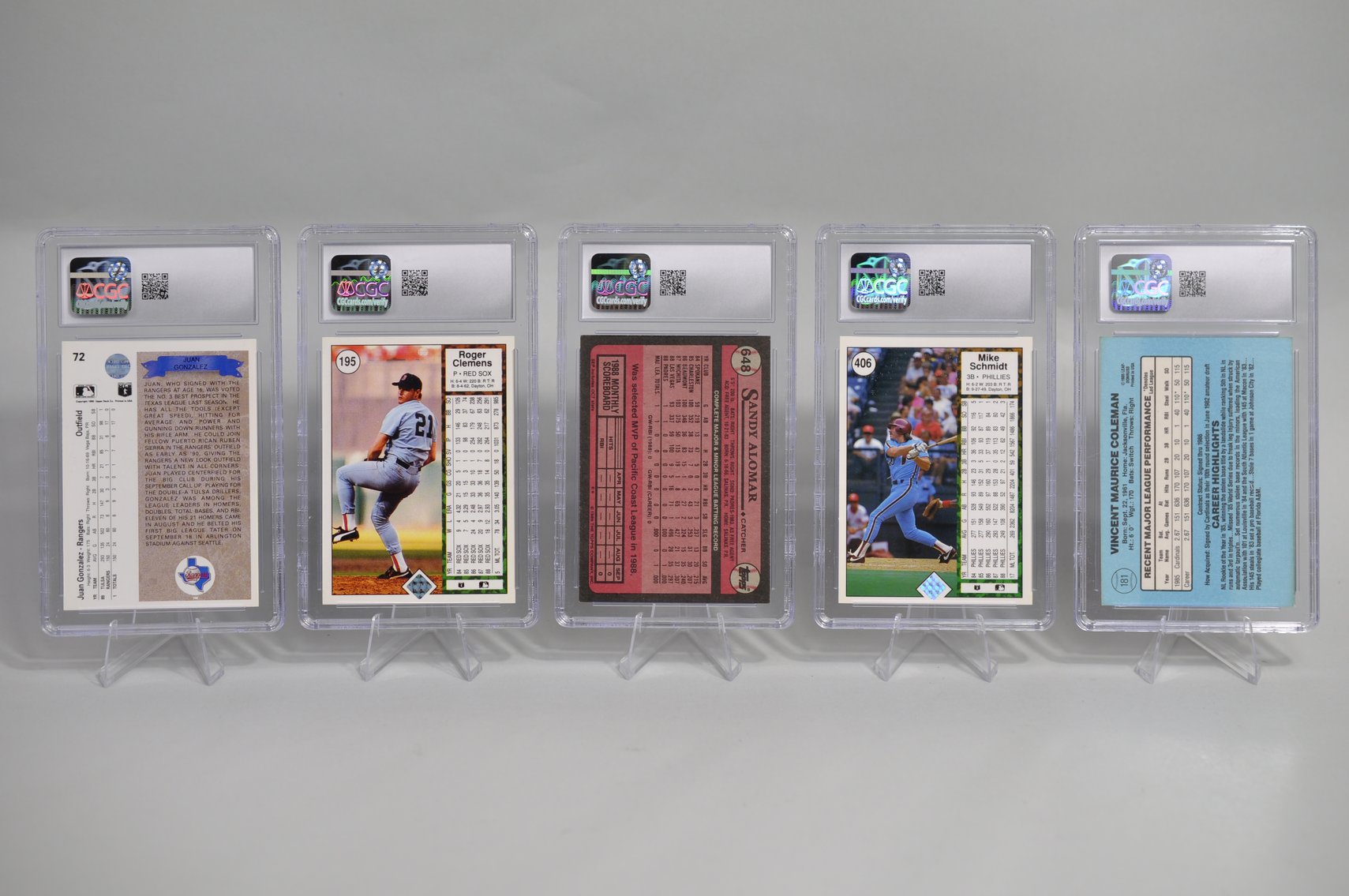 Late 80's Greats- Graded Cards Collection