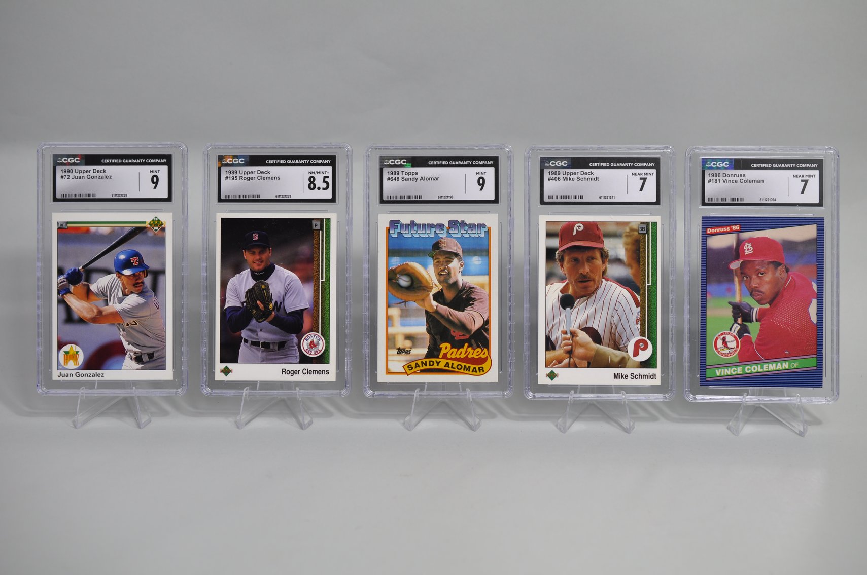 Late 80's Greats- Graded Cards Collection