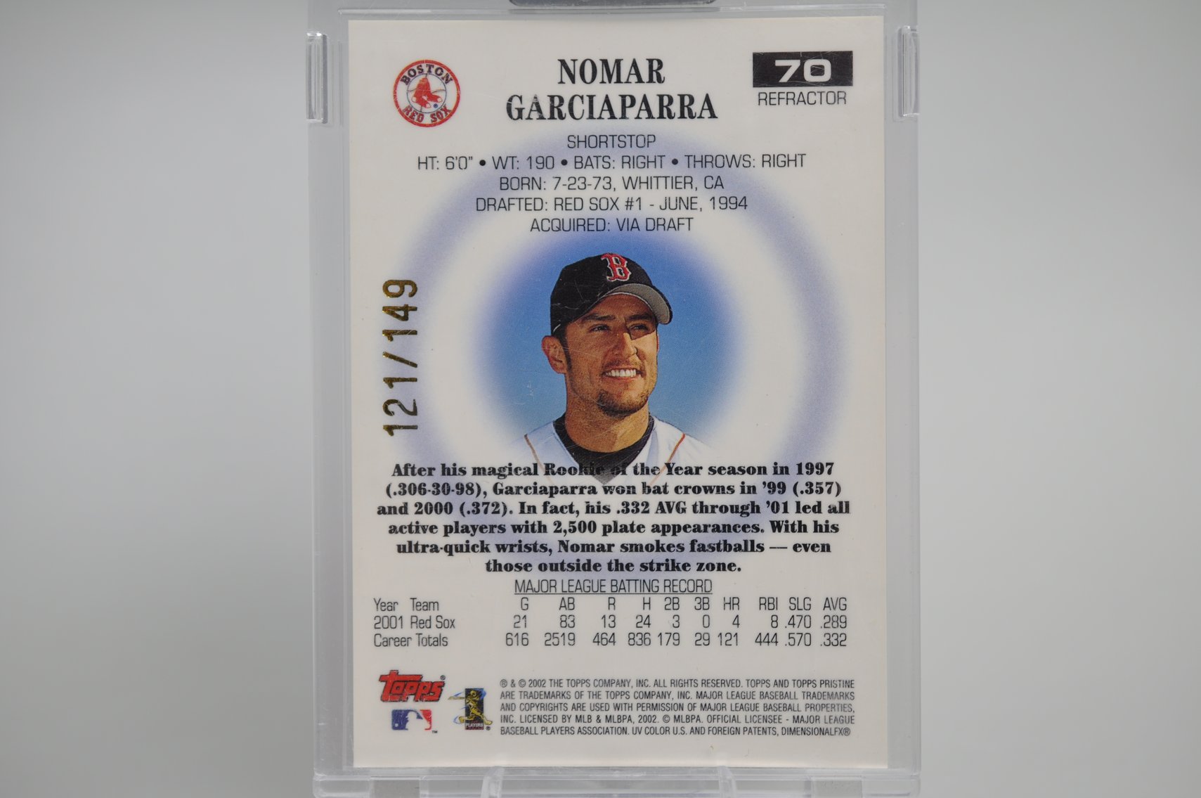 Trout & Garciaparra Cards