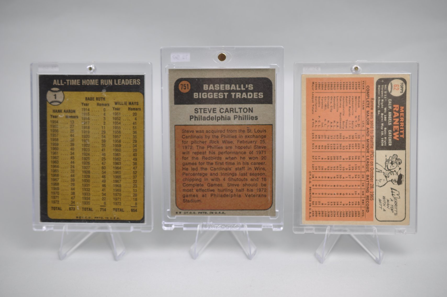 60's & 70's Baseball Card Assortment