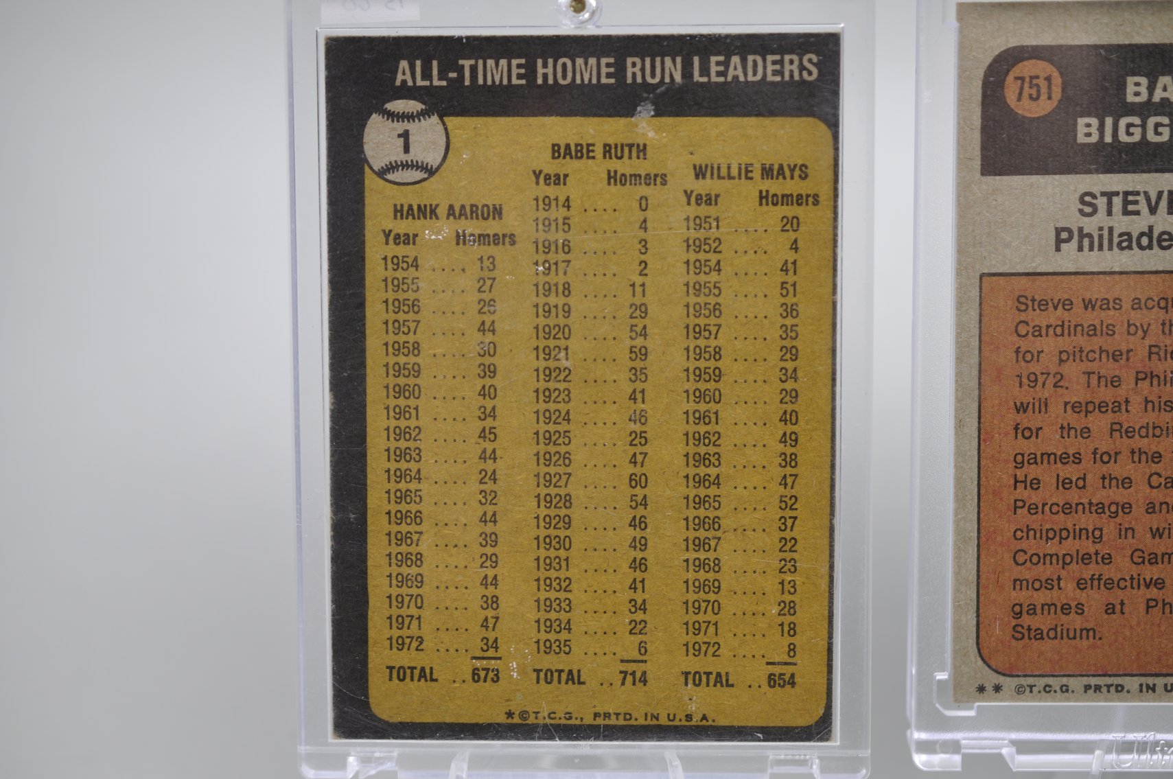 60's & 70's Baseball Card Assortment