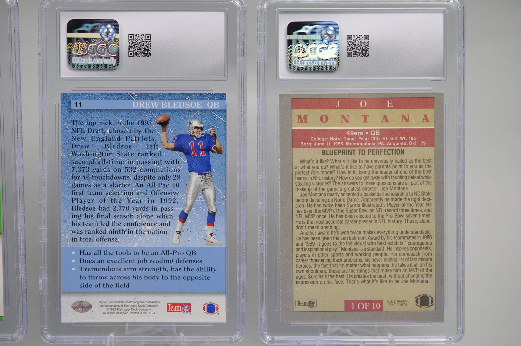 NFL Legends Graded Cards Collection