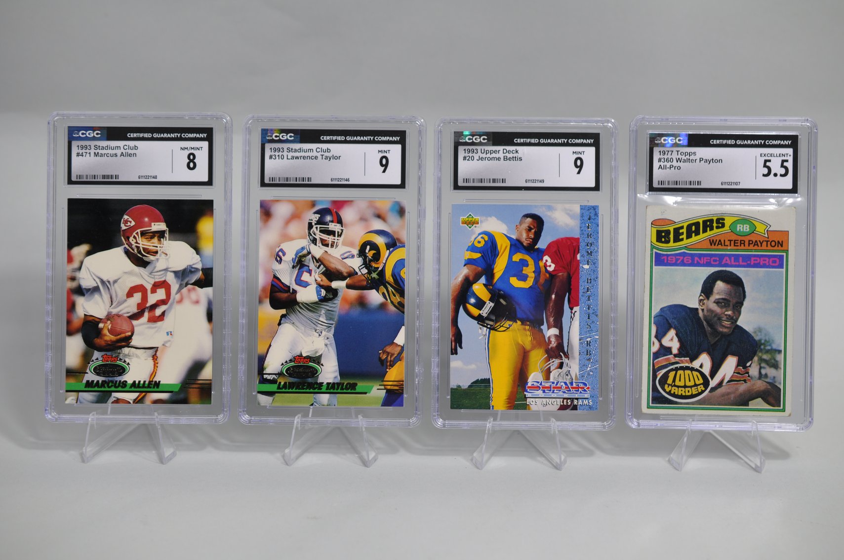 NFL Legends Graded Cards Collection