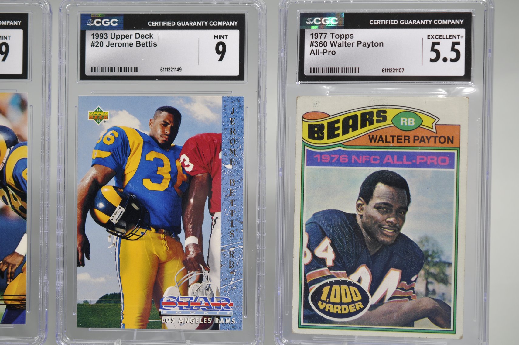 NFL Legends Graded Cards Collection