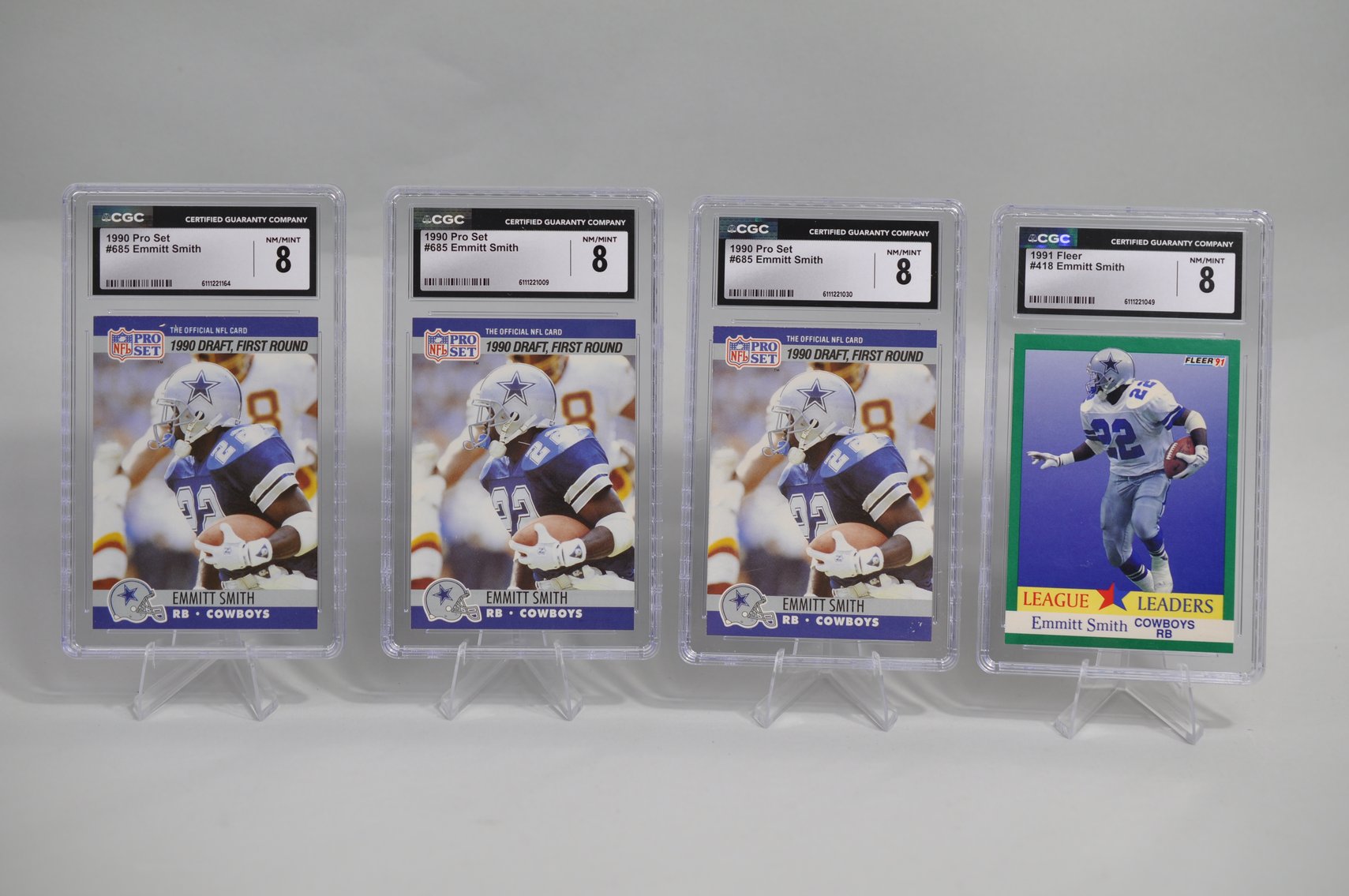 Emmit Smith Graded Cards Collection