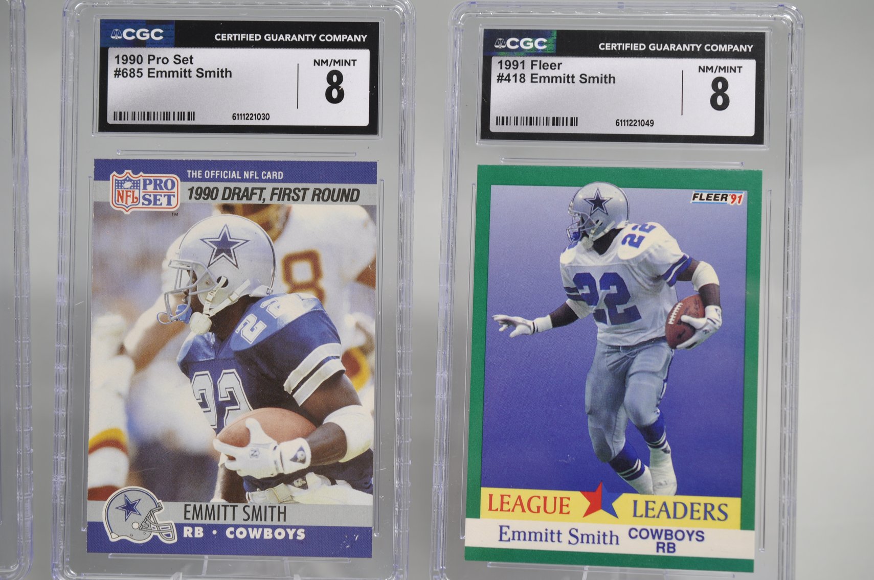 Emmit Smith Graded Cards Collection