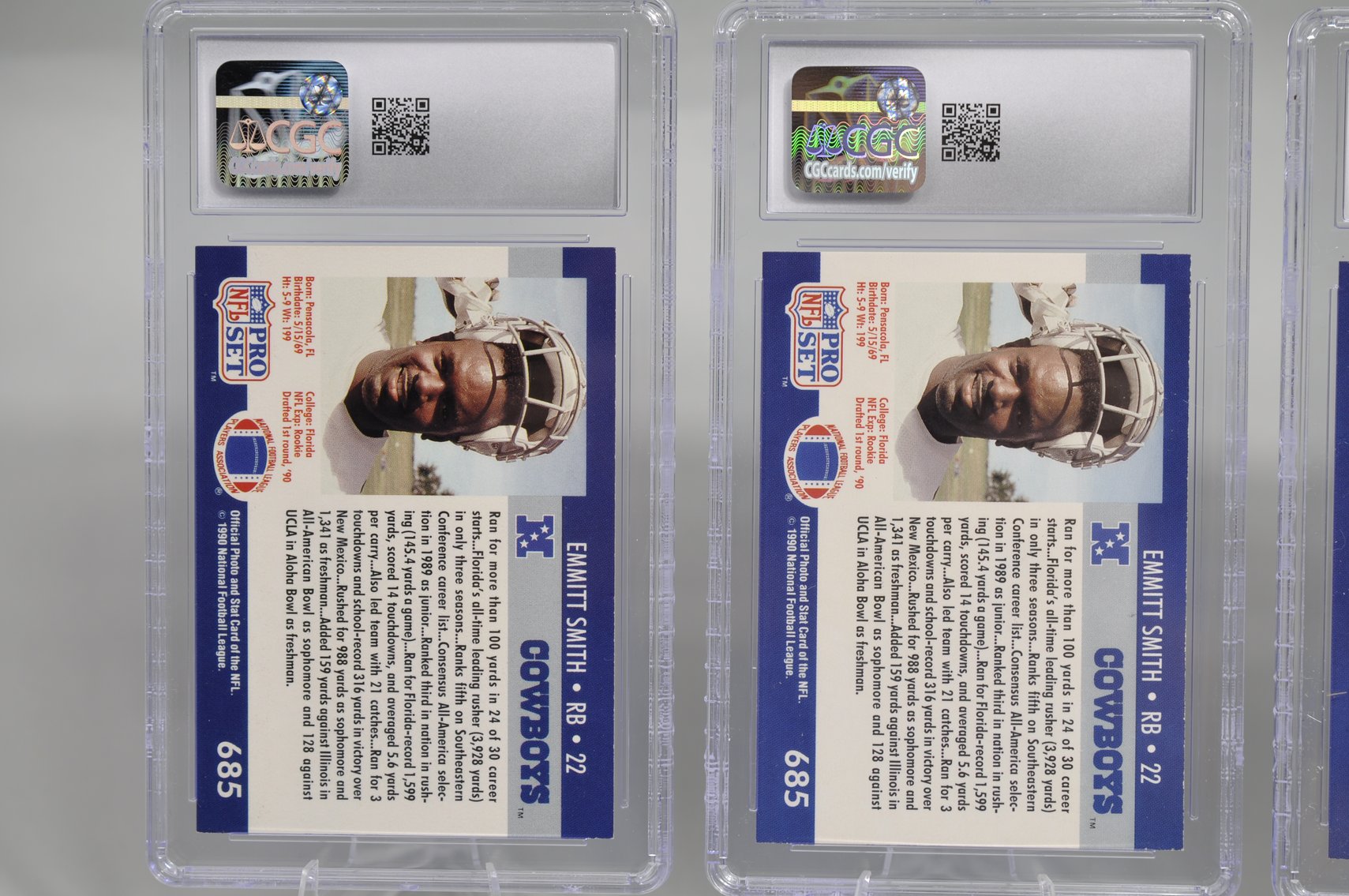 Emmit Smith Graded Cards Collection