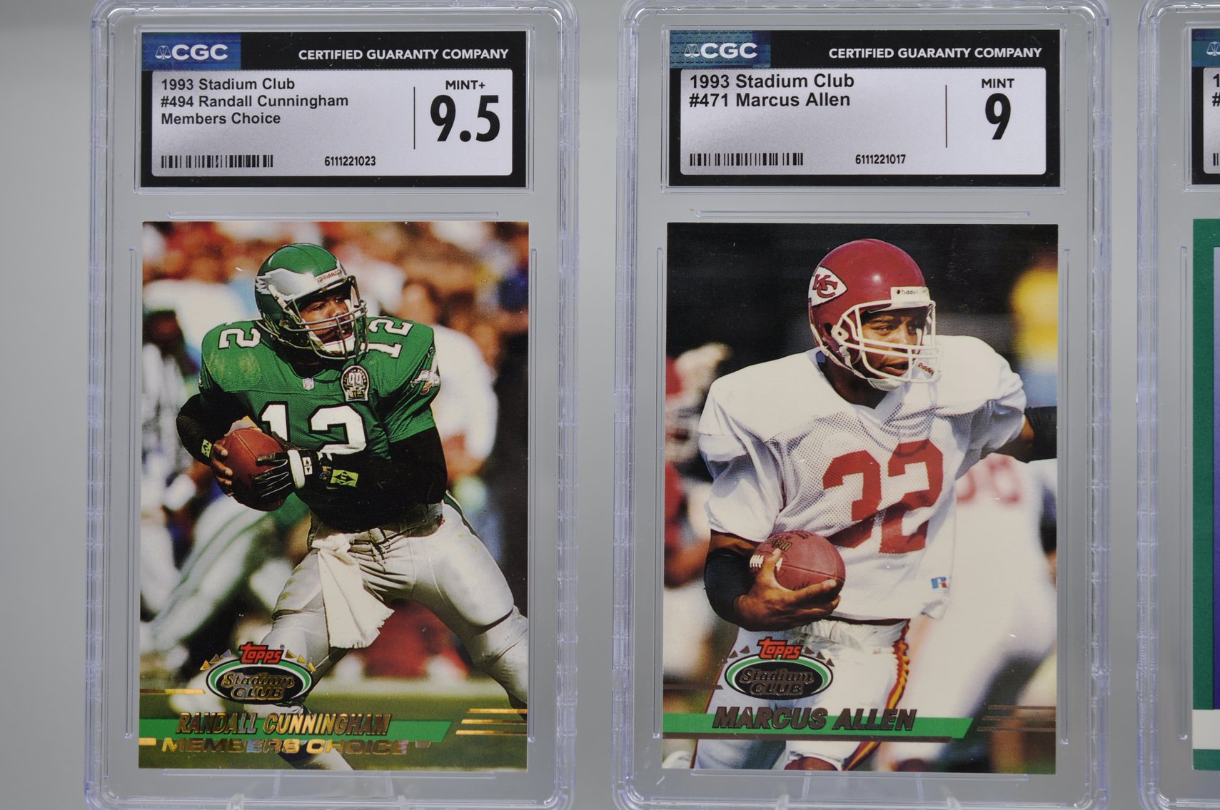 1990s NFL Legends Graded Cards Collection