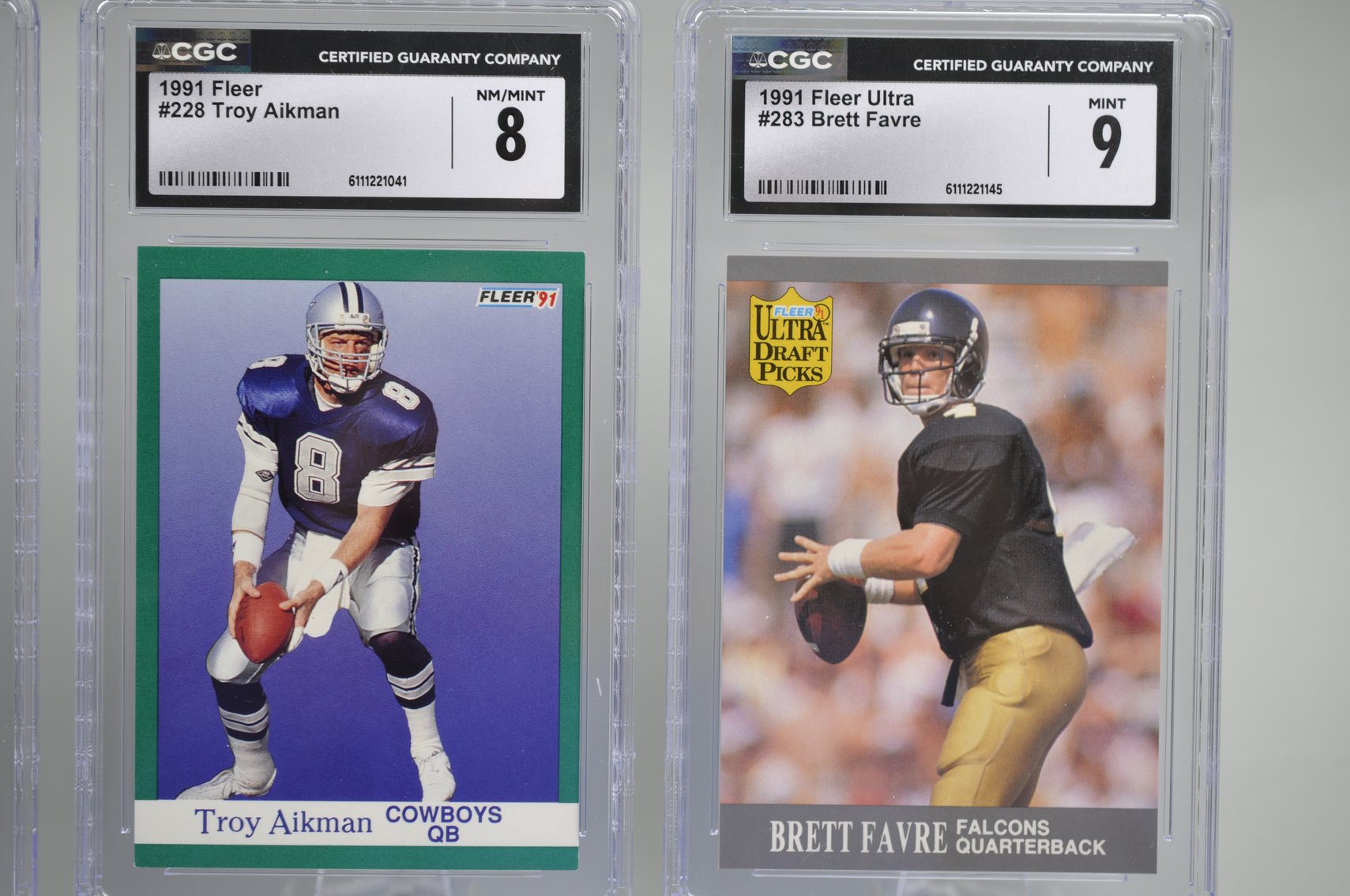 1990s NFL Legends Graded Cards Collection