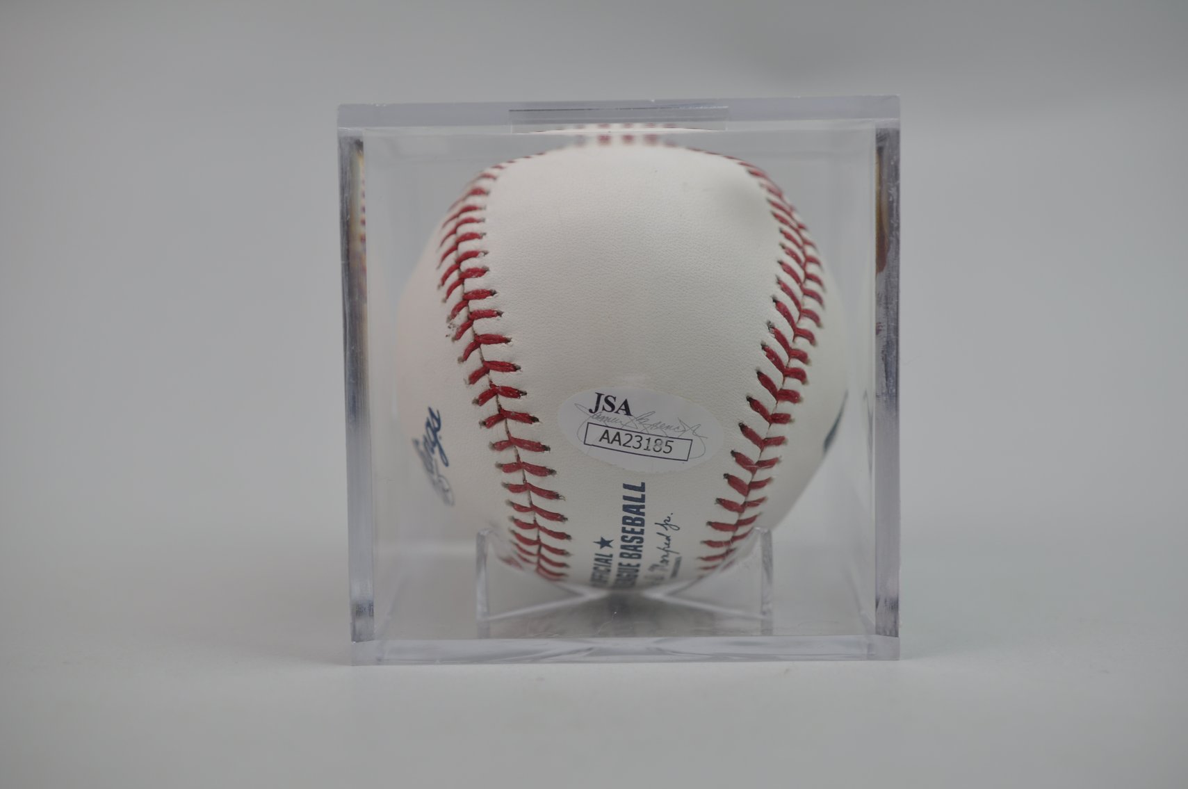 Edgar Martinez Baseball in Blue Ink