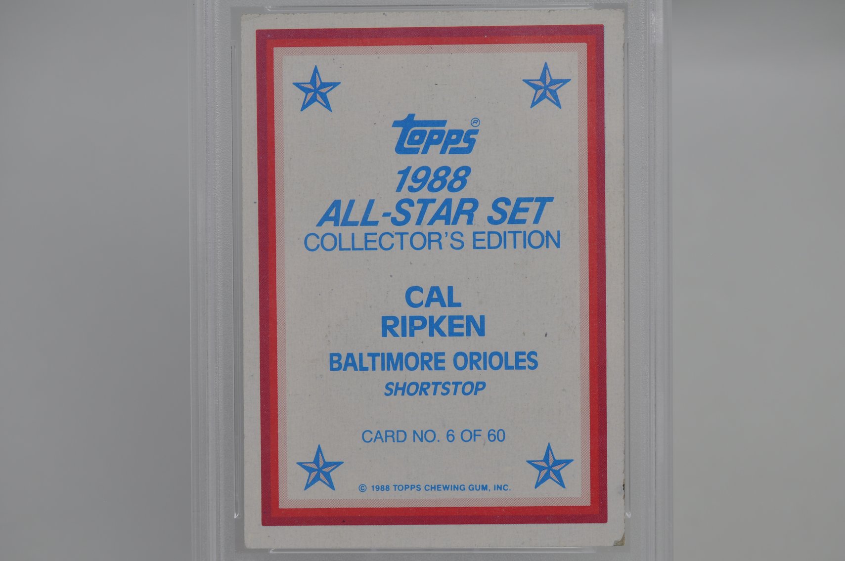 Cal Ripken Jr. 1988 Tops All-Star Glossy Card