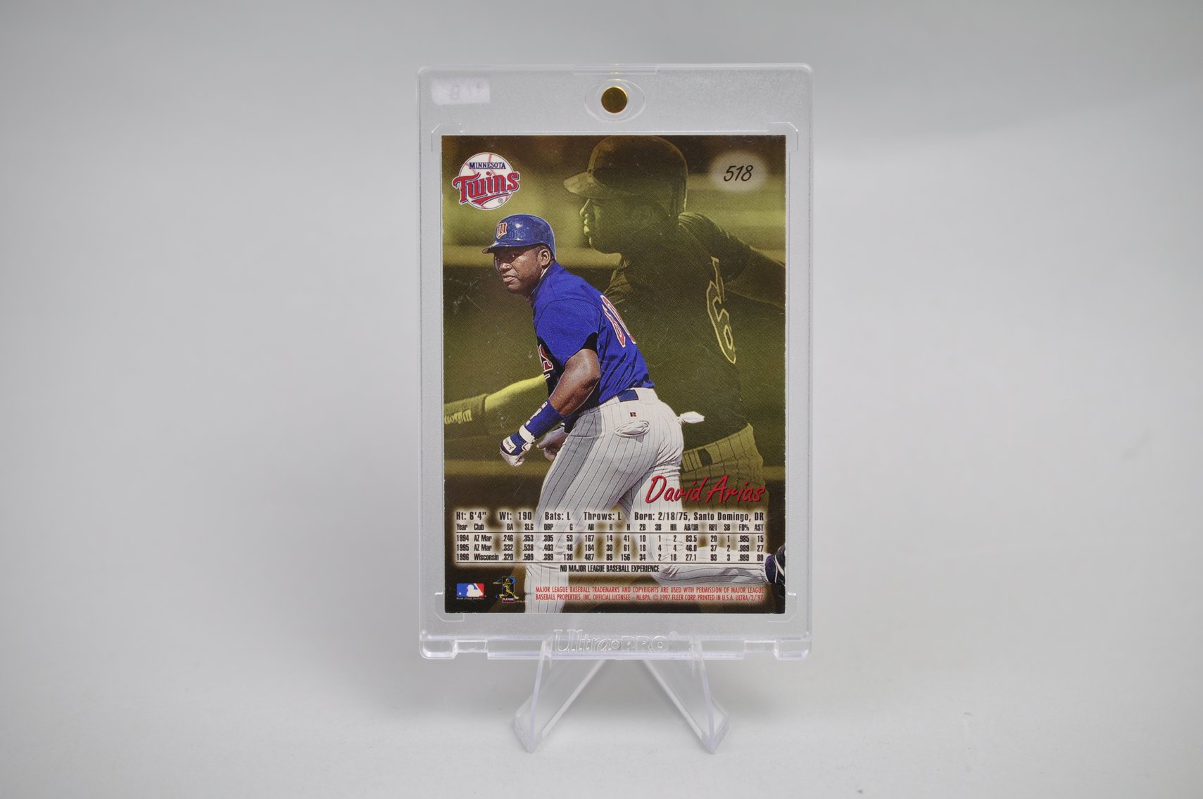 1997 David Arias (Ortiz) Baseball Card RC