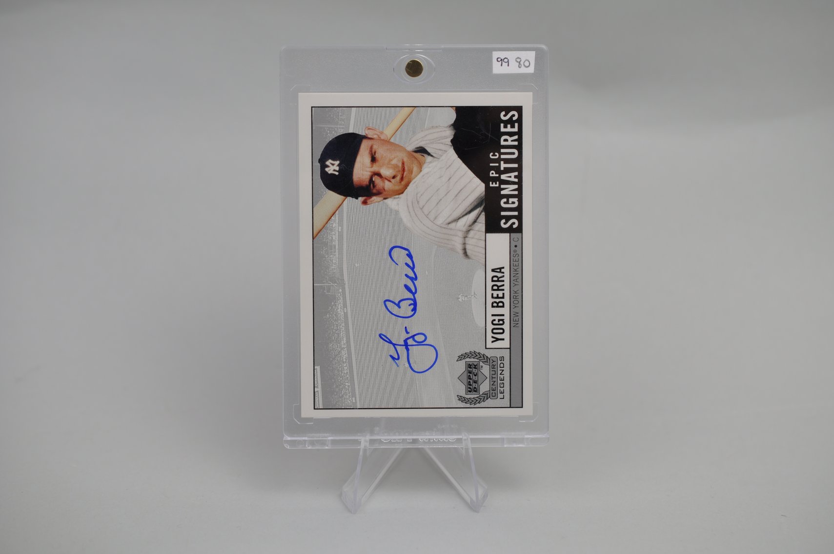 Yogi Berra Signed Baseball Card