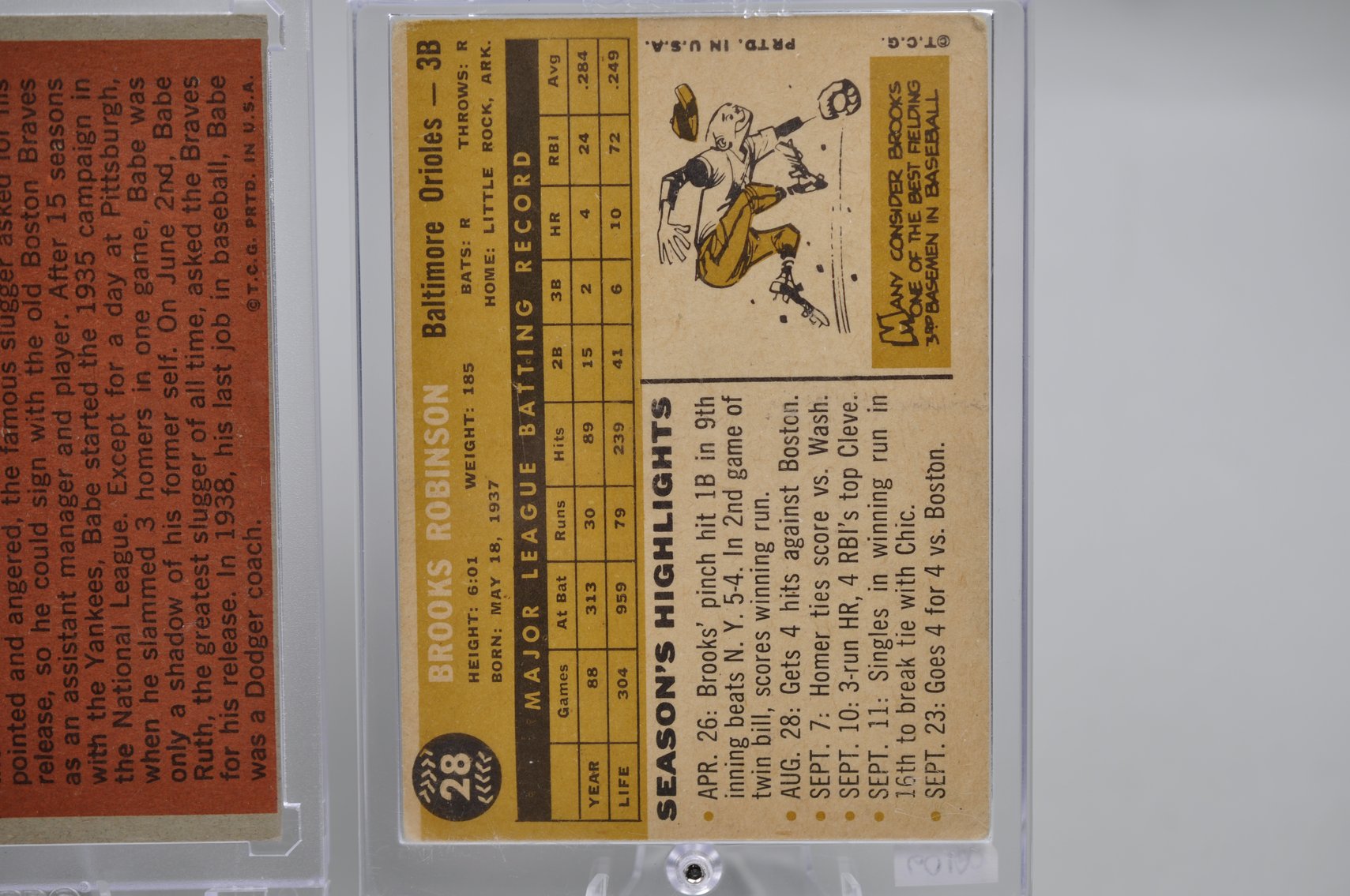 Ruth, Ford, & Robinson Early 60's Cards