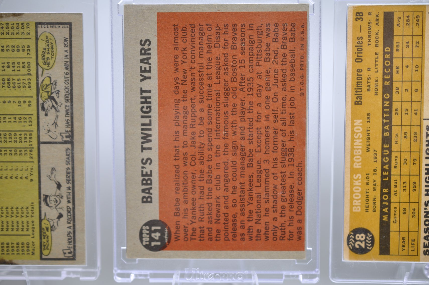 Ruth, Ford, & Robinson Early 60's Cards