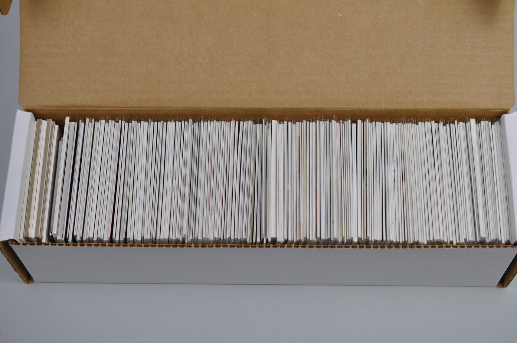 Box of Swatch Cards of the Greats in Baseball