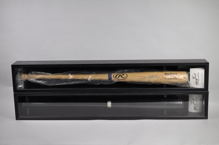 Signed Baseball Bats in Cases with COA