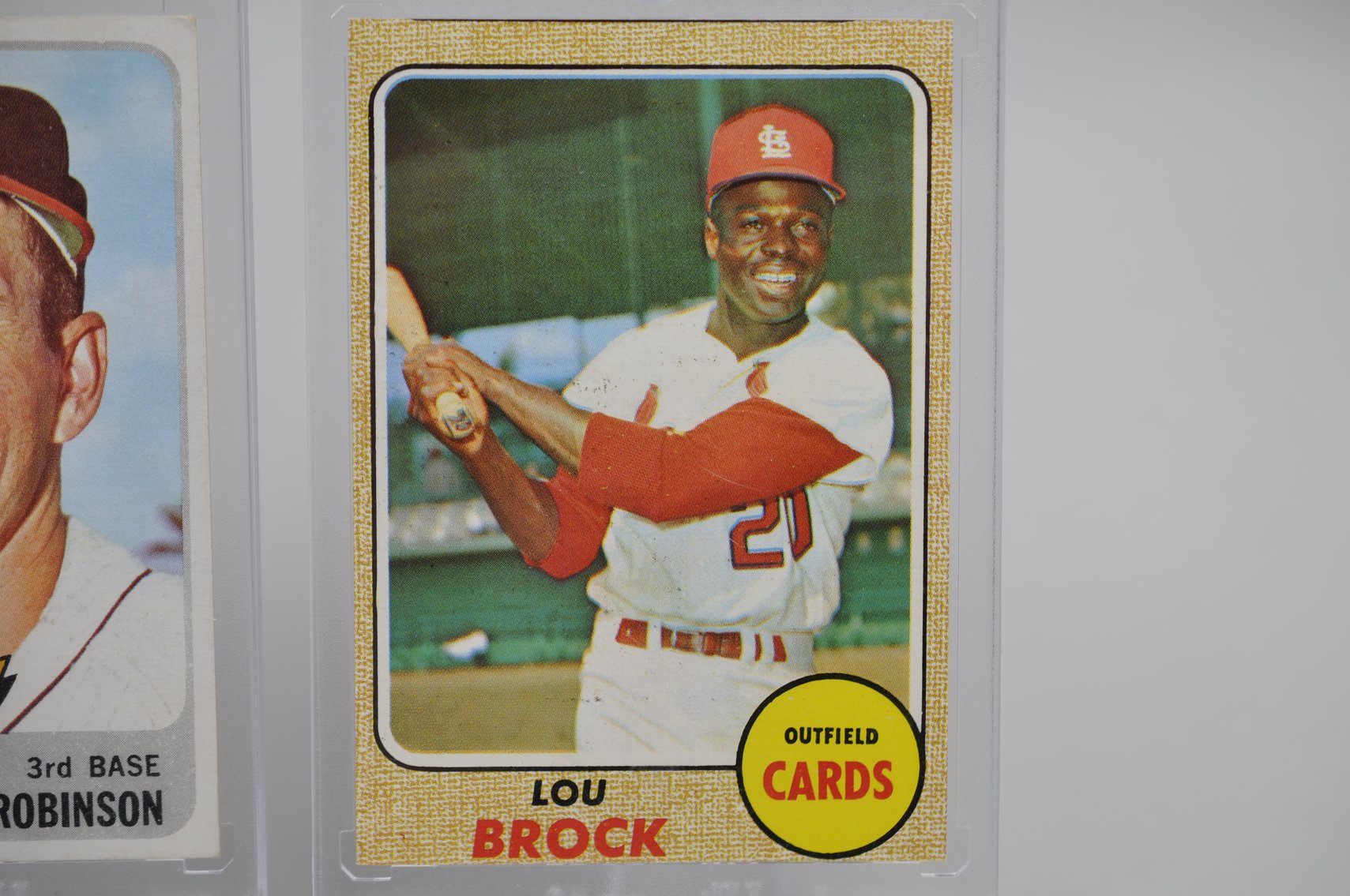 Lou Brock and Brooks Robinson Cards