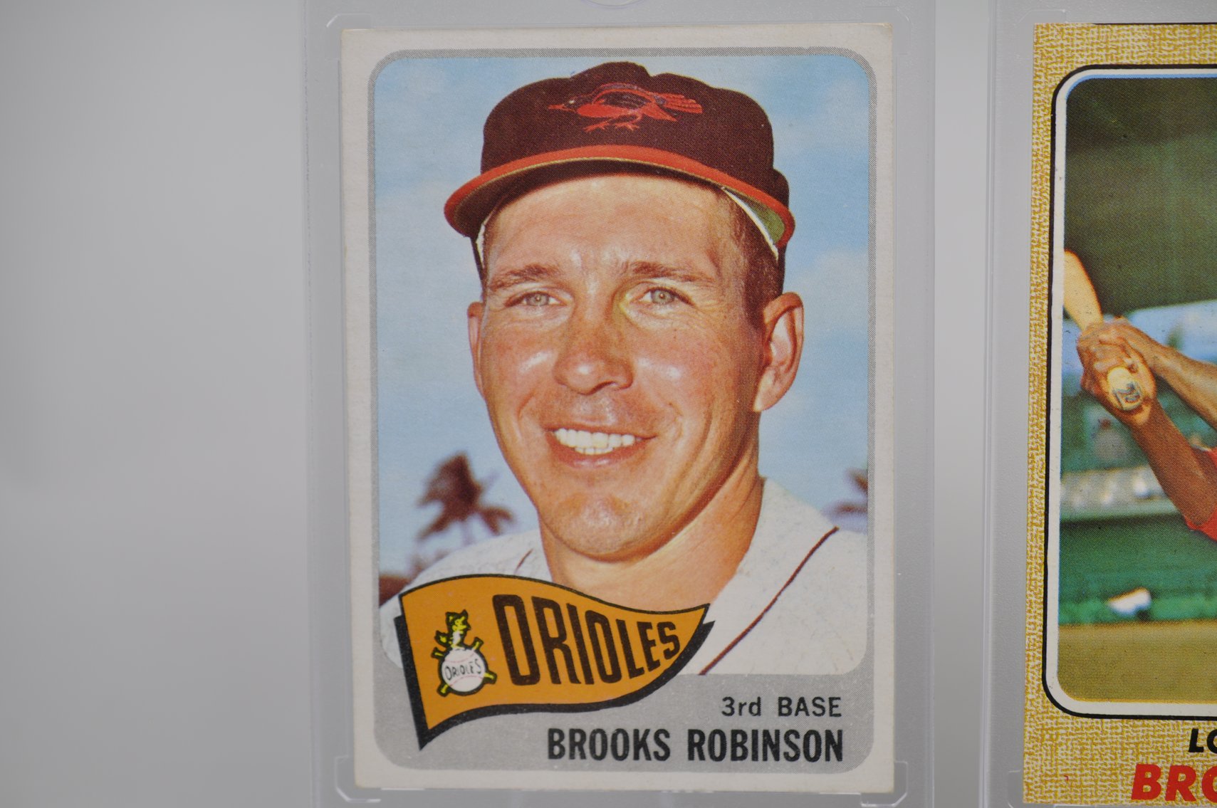 Lou Brock and Brooks Robinson Cards