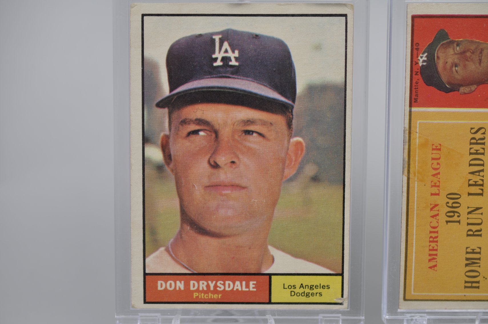 1961 Drysdale & AL HR Leaders Cards
