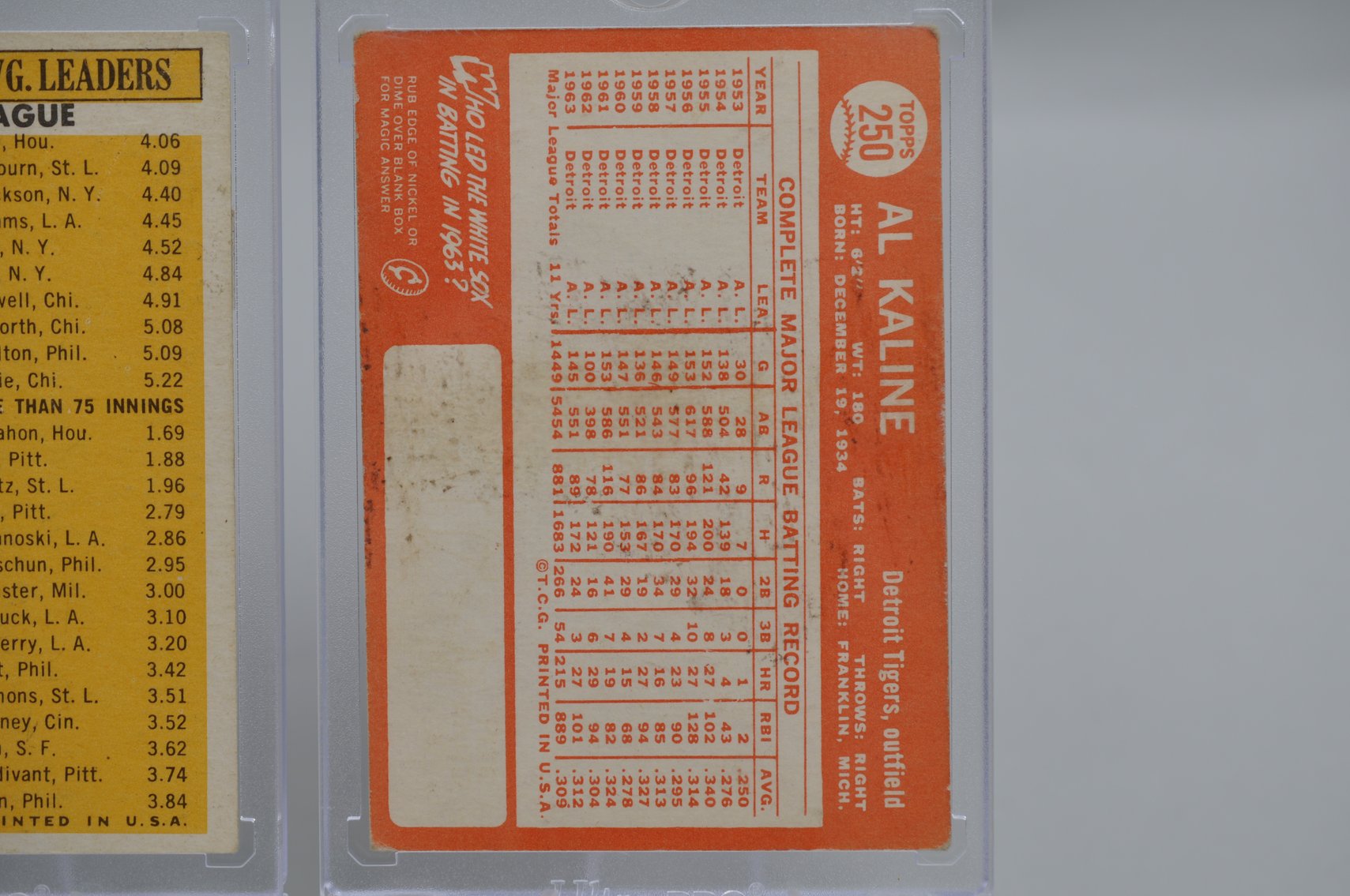 Baseball Cards from the 1960's