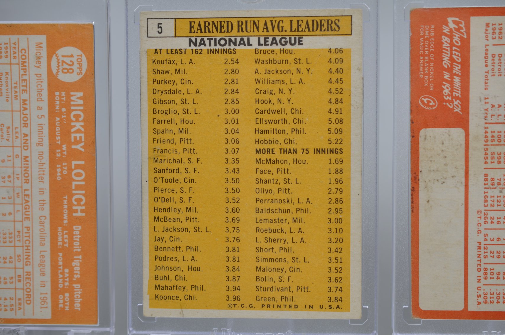 Baseball Cards from the 1960's