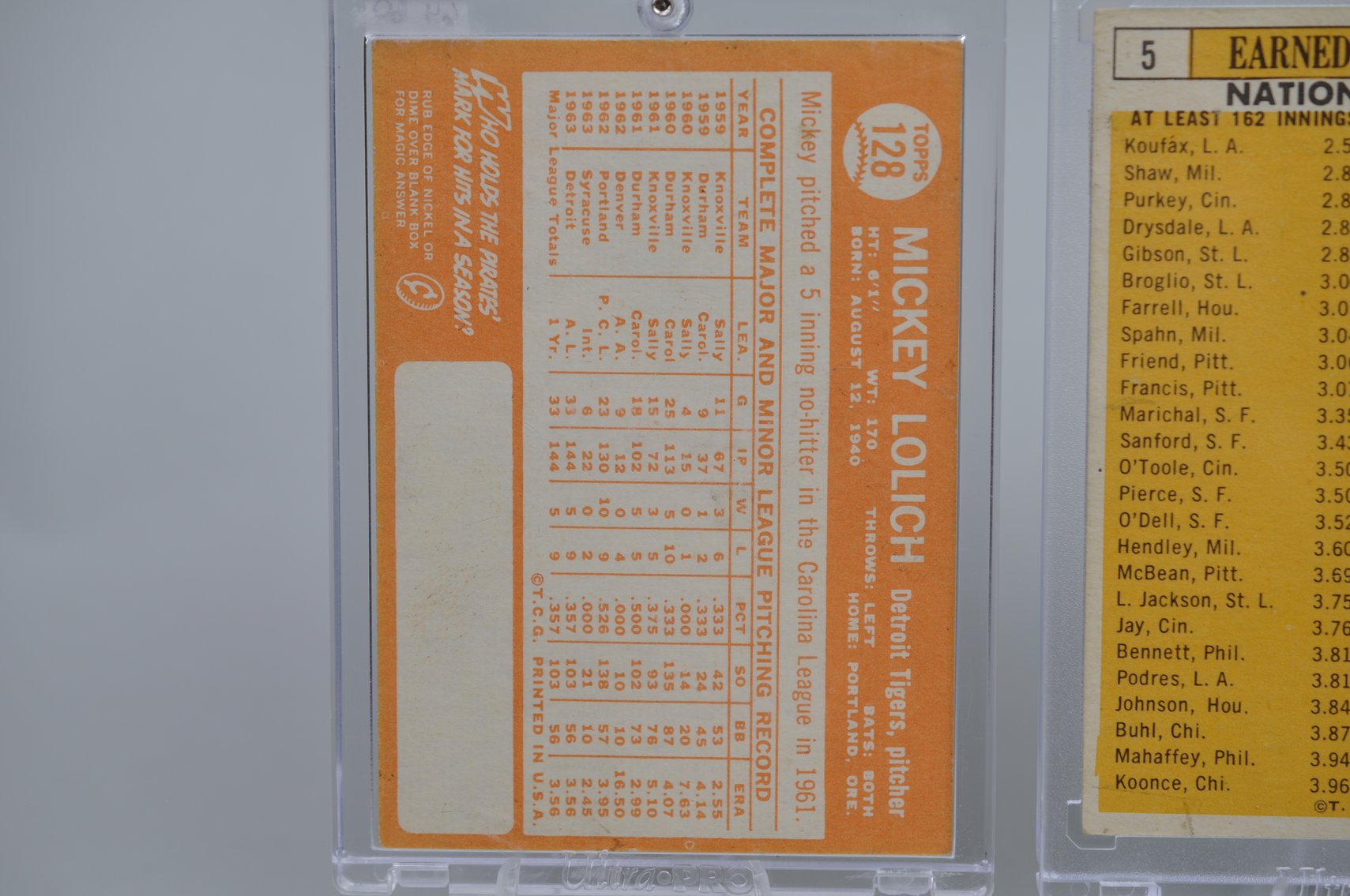 Baseball Cards from the 1960's