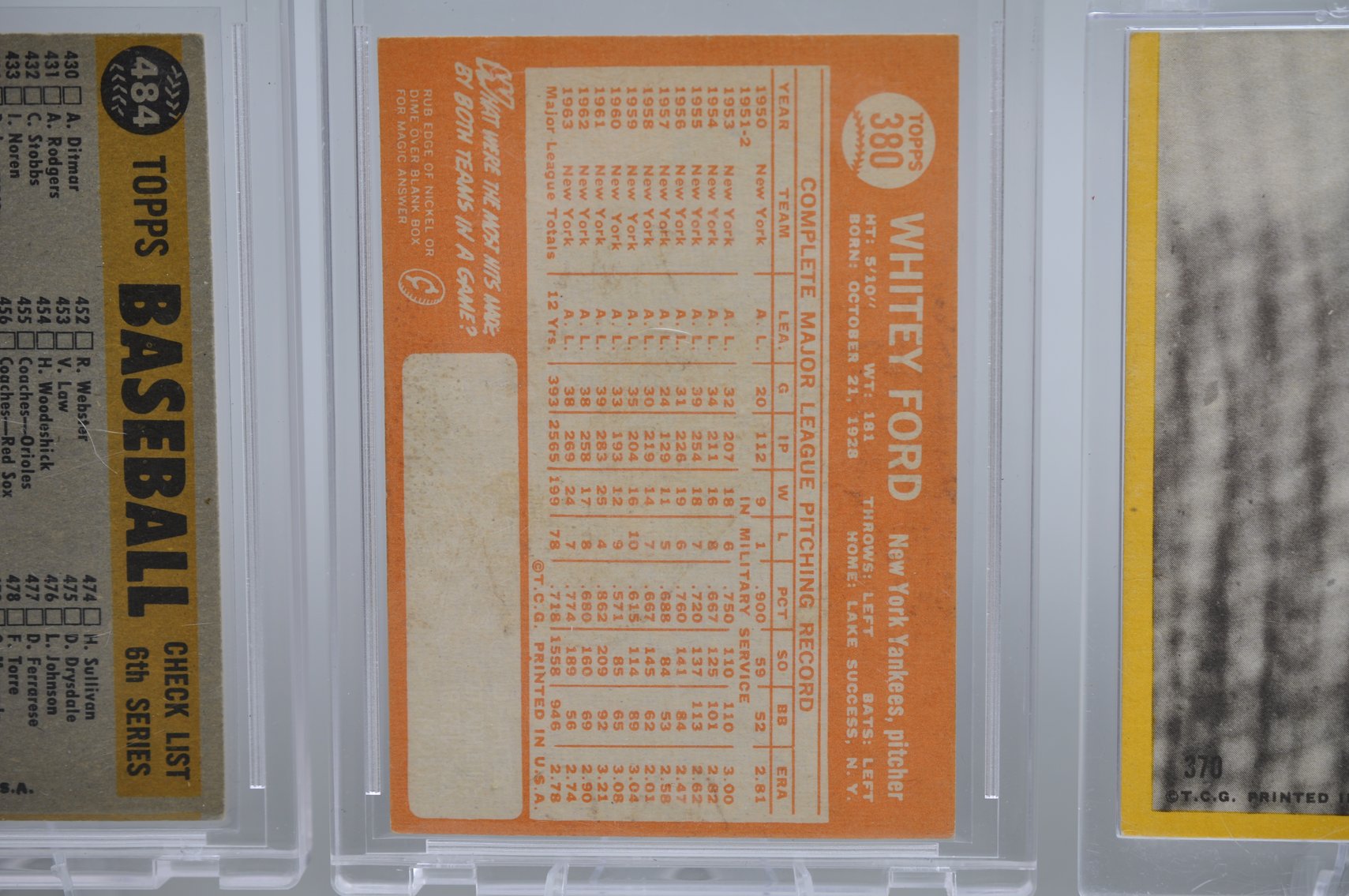 HOF Cards from the 60's