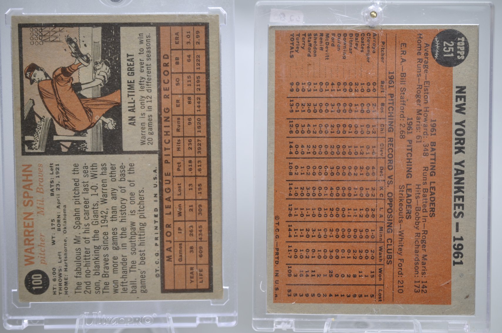 1959 and 1962 Baseball Card Collection